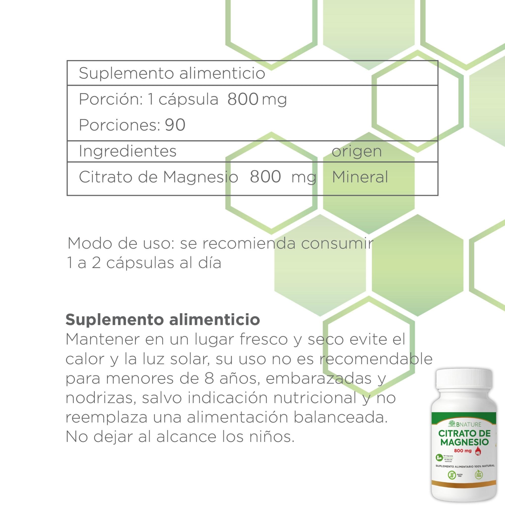 PACK CITRATO DE MAGNESIO 800 MG + ALOE VERA GEL 1L - 8