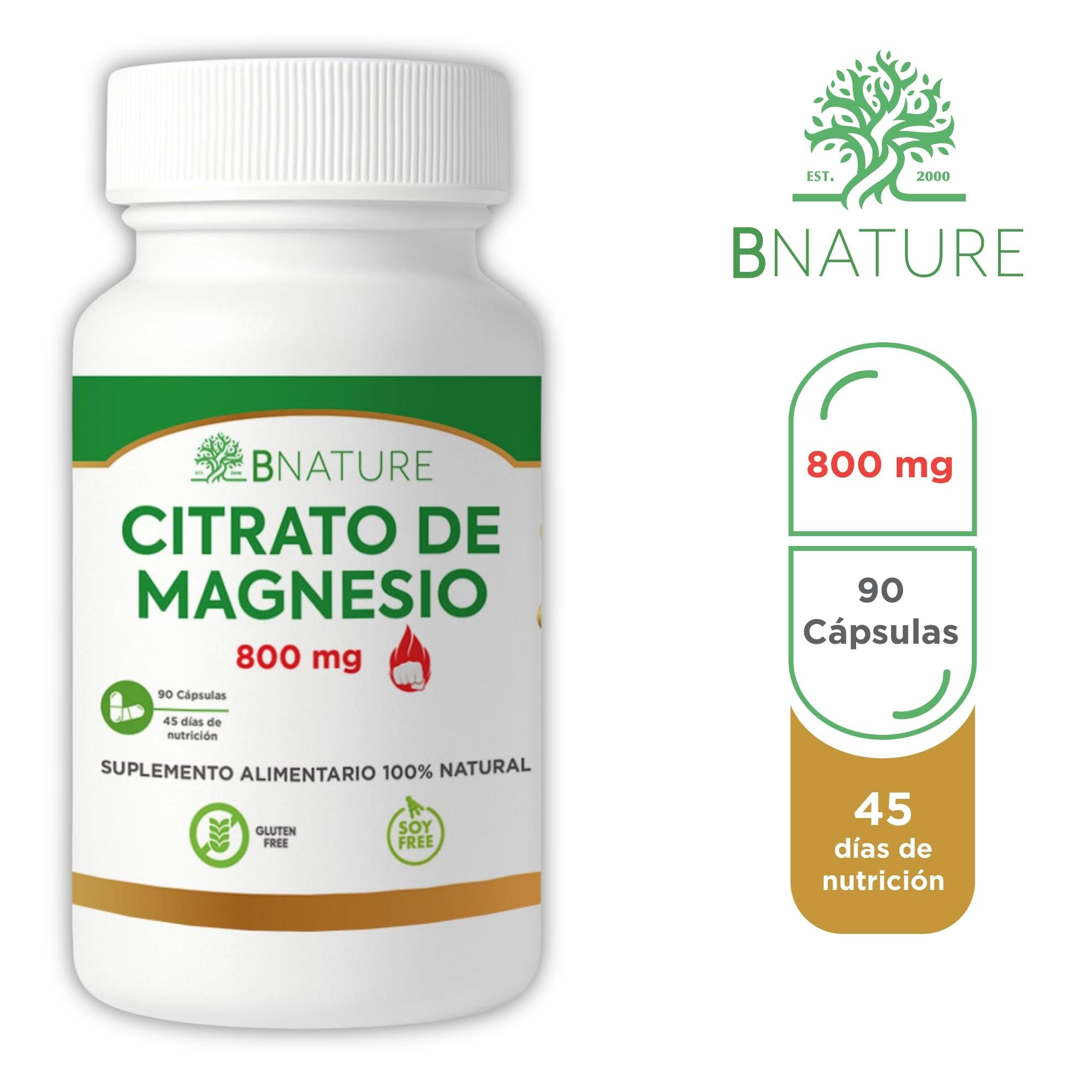 CITRATO MAGNESIO 800MG | PACK 3 FRASCOS DE 90 CAPSULAS - 7