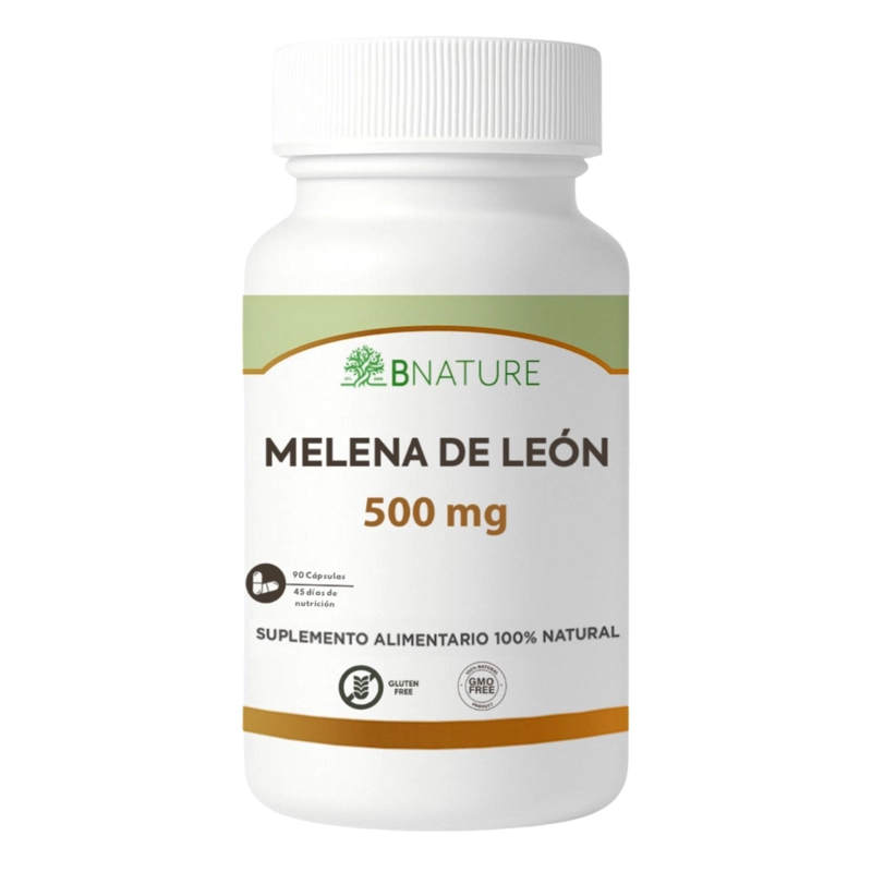 MELENA DE LEON 500MG | SUPLEMENTO FUNGI 90 CAPS B NATURE - 1