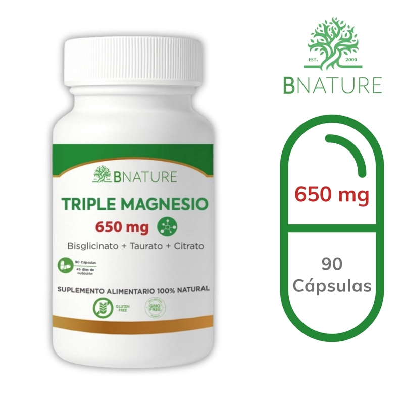 TRIPLE MAGNESIO (CITRATO, TAURATO, BISGLICINATO)  B NATURE - 7