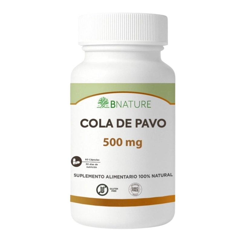 COLA DE PAVO 500MG | 60 CAPSULAS – HONGO CORIOLUS B NATURE - 1