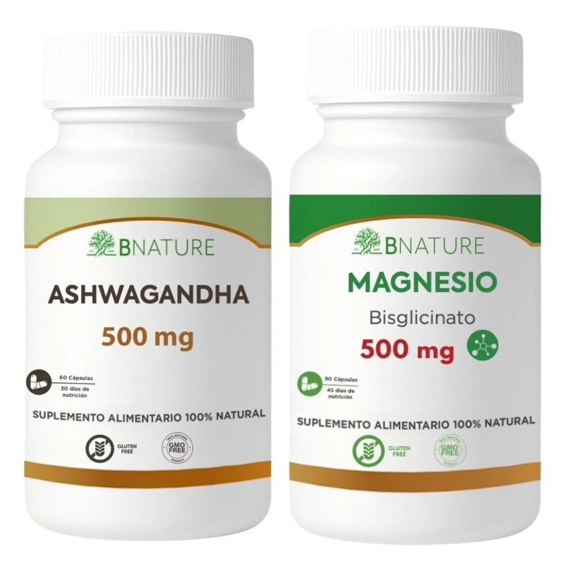 PACK SLEEP: MAGNESIO BISGLICINATO + ASHWAGANDHA B NATURE - 1