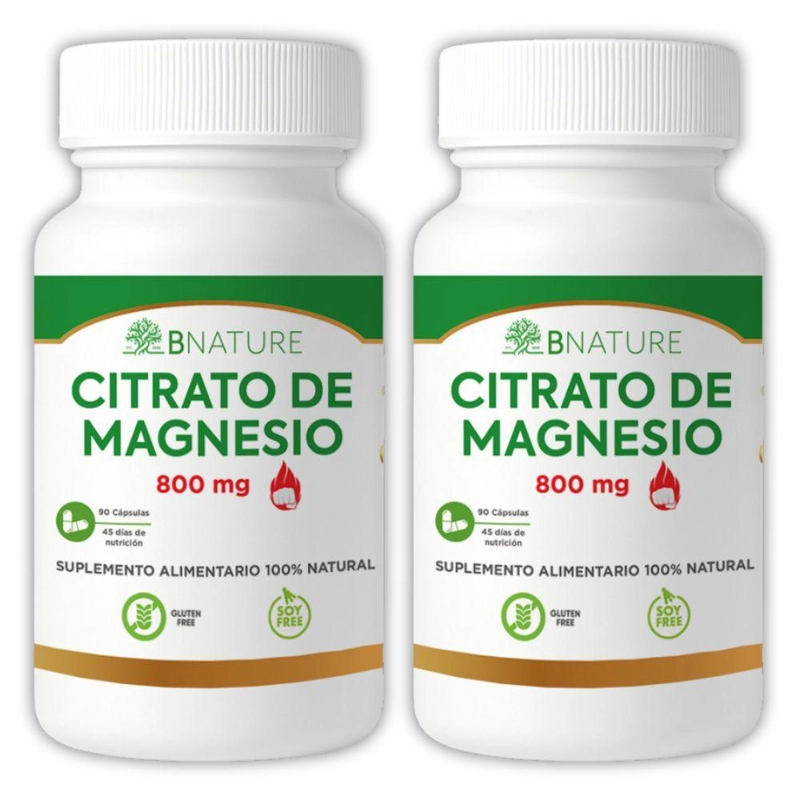 PACK X2 CITRATO DE MAGNESIO ALTA ABSORCION 800MG | 180 CAPS - 1