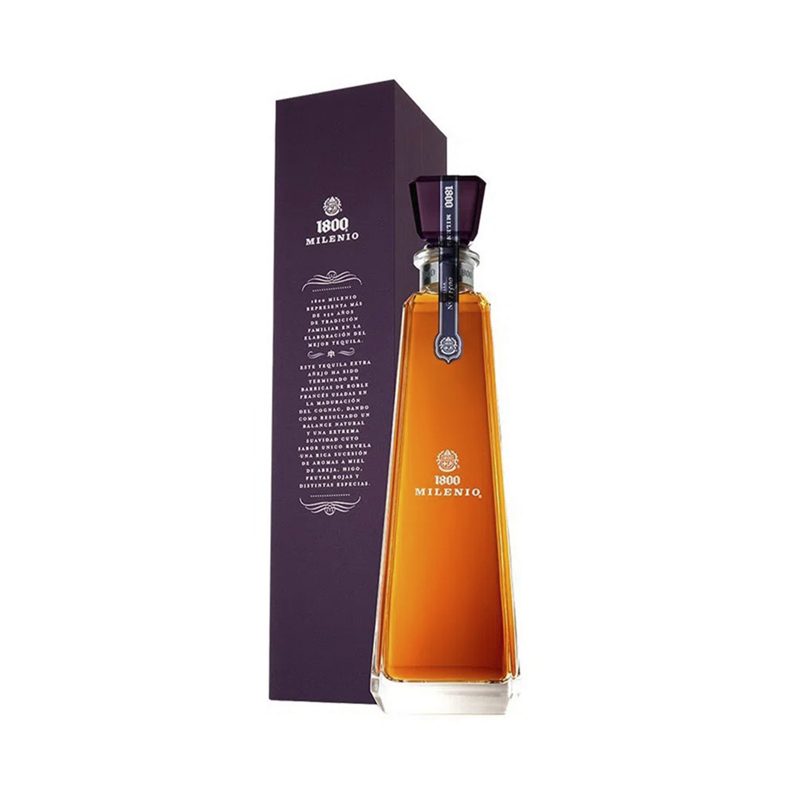 TEQUILA 1800 BOTELLA VIDRIO 750 ML MILENIO EXTRA AÑEJO40° - 1