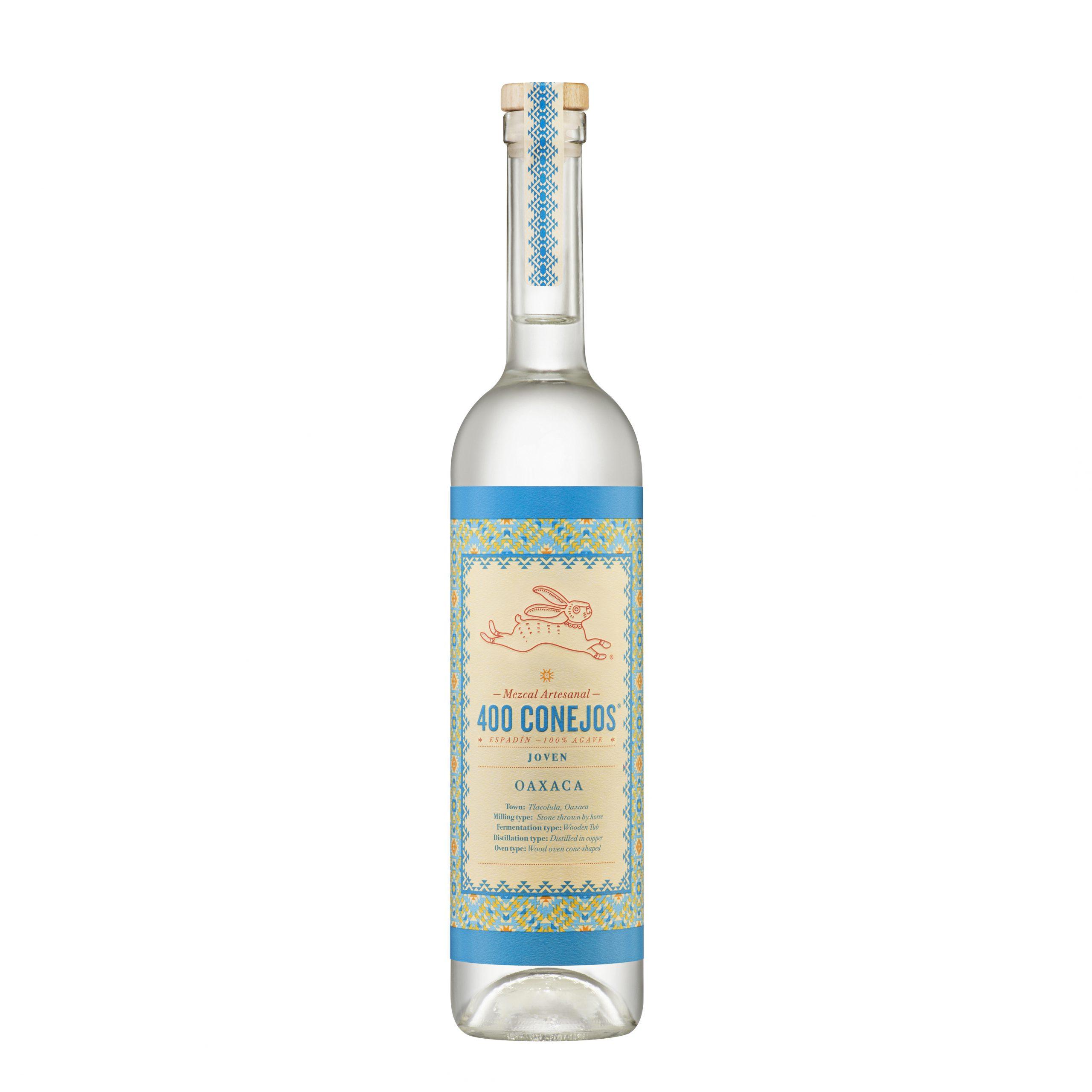 MEZCAL 400 CONEJOS BOTELLA VIDRIO 700 ML ESPADIN JOVEN 40° - 1