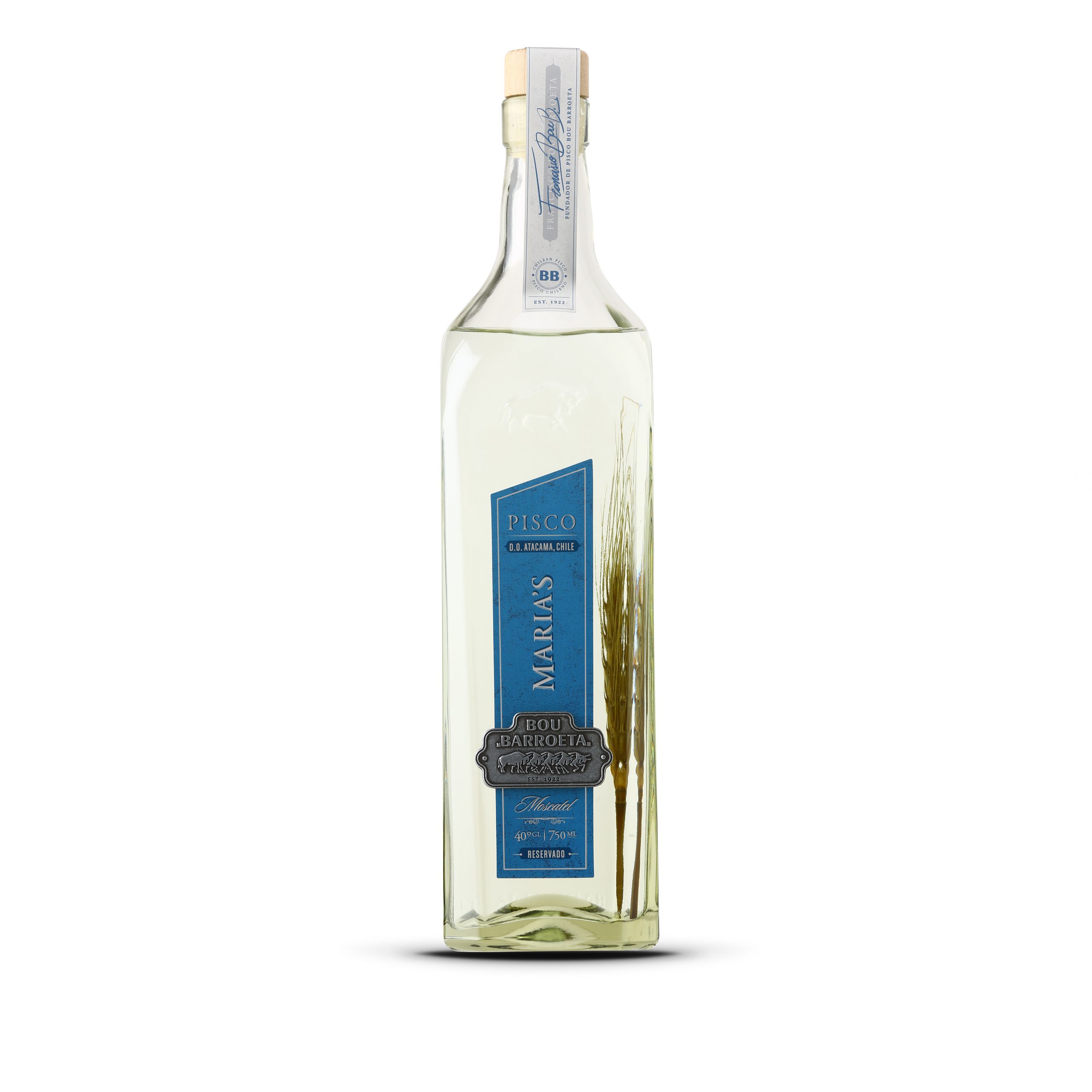 PISCO BOU BARROETA MARIAS 750 ML 40° - 1