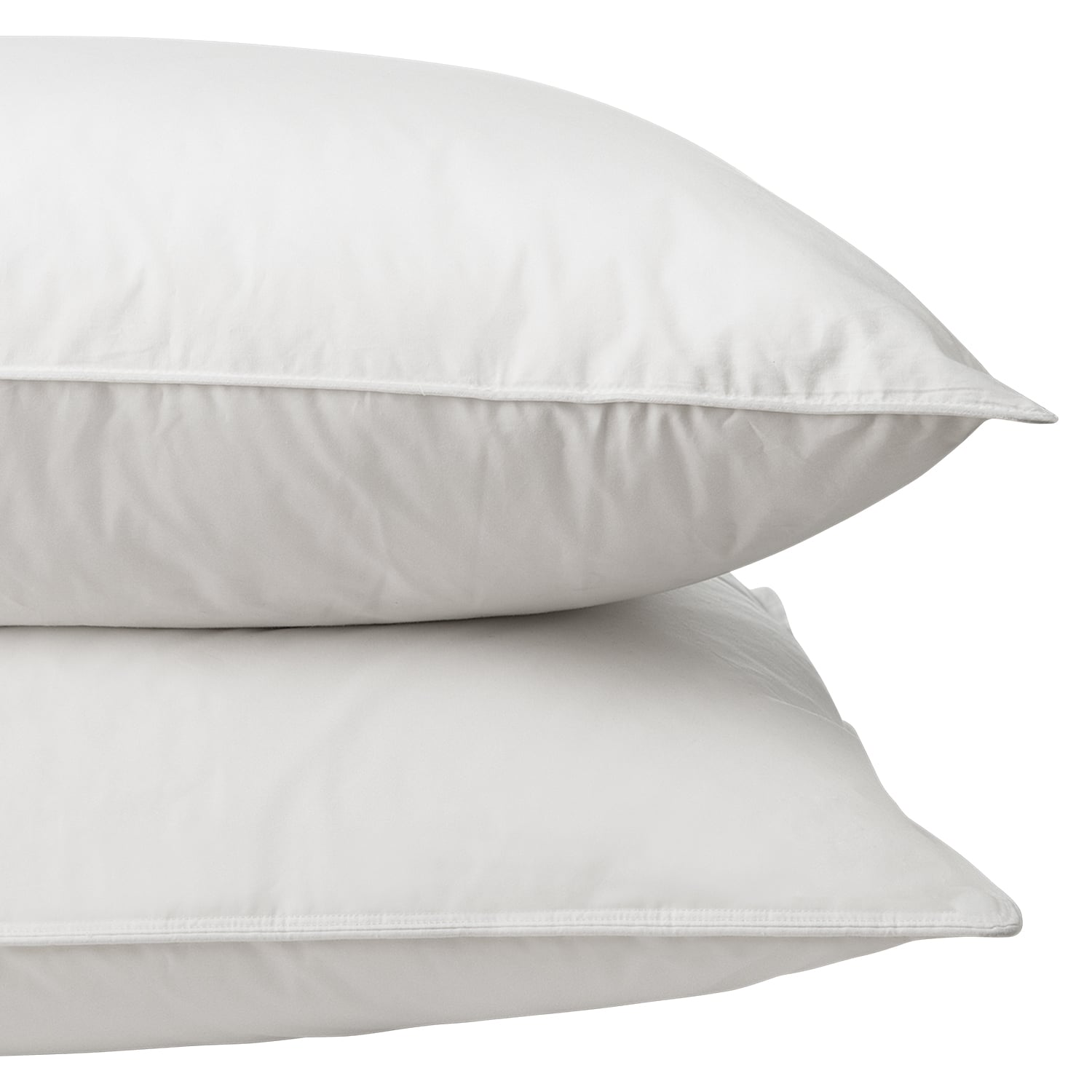 SET 2 ALMOHADAS HOHOS CASA ESTÁNDAR HOTELERO 90 X 50 CM MICROFIBRA BLANCO - 1