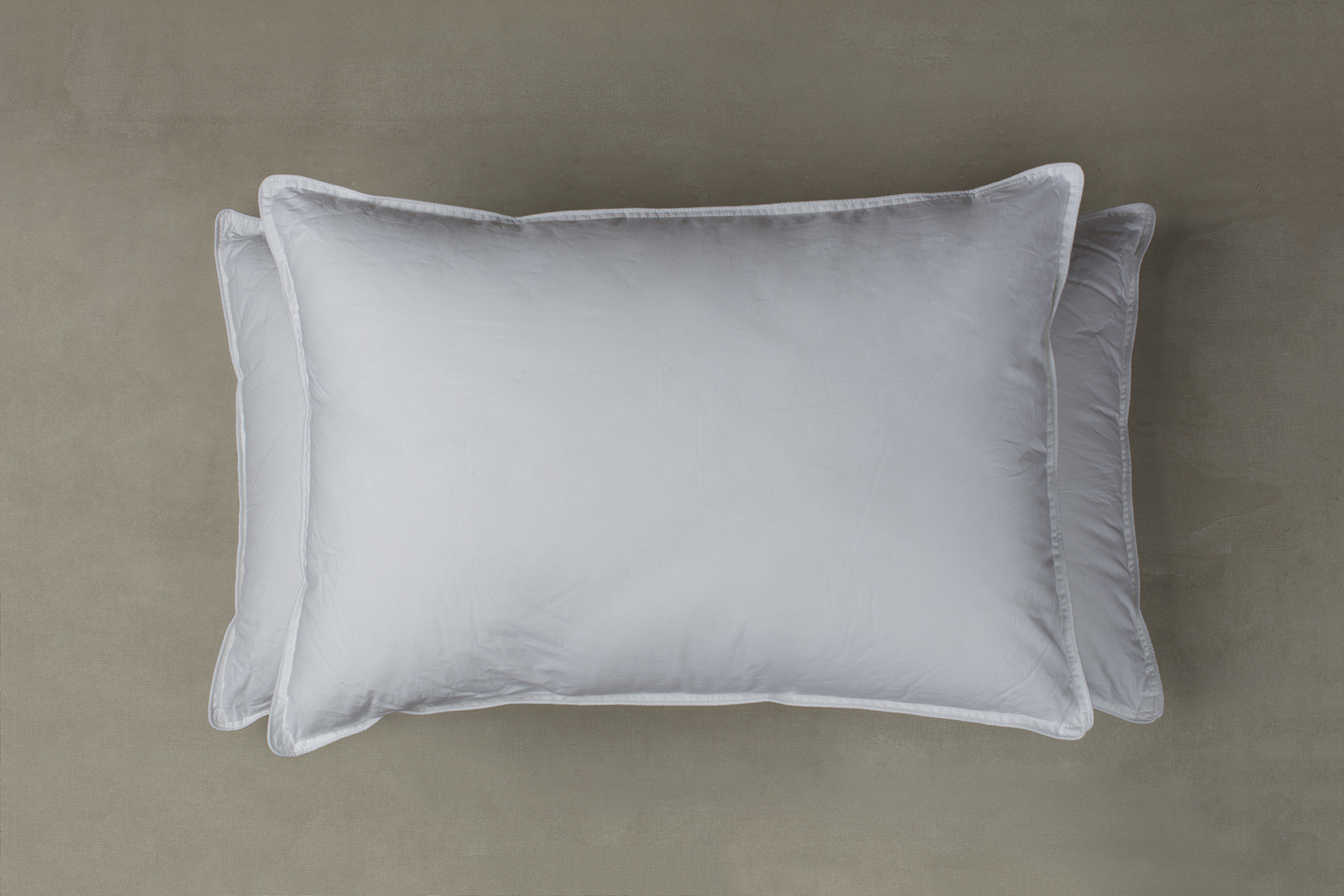 SET 2 ALMOHADAS HOHOS CASA ESTÁNDAR HOTELERO 90 X 50 CM MICROFIBRA BLANCO - 2