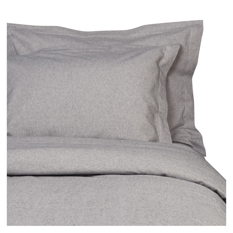 FUNDA DE PLUMON SUPER KING 85% ALGODON - 15%POLIE STER COLOR GRIS - 1