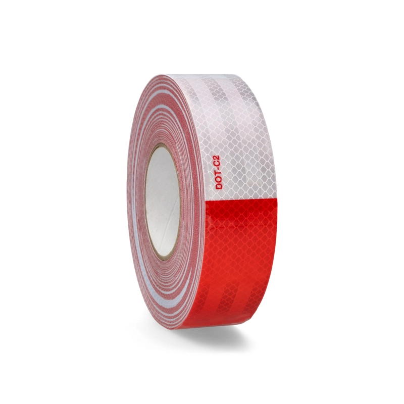 CINTA REFLECTANTE BLANCA/ROJO 50x15 METROS - 1