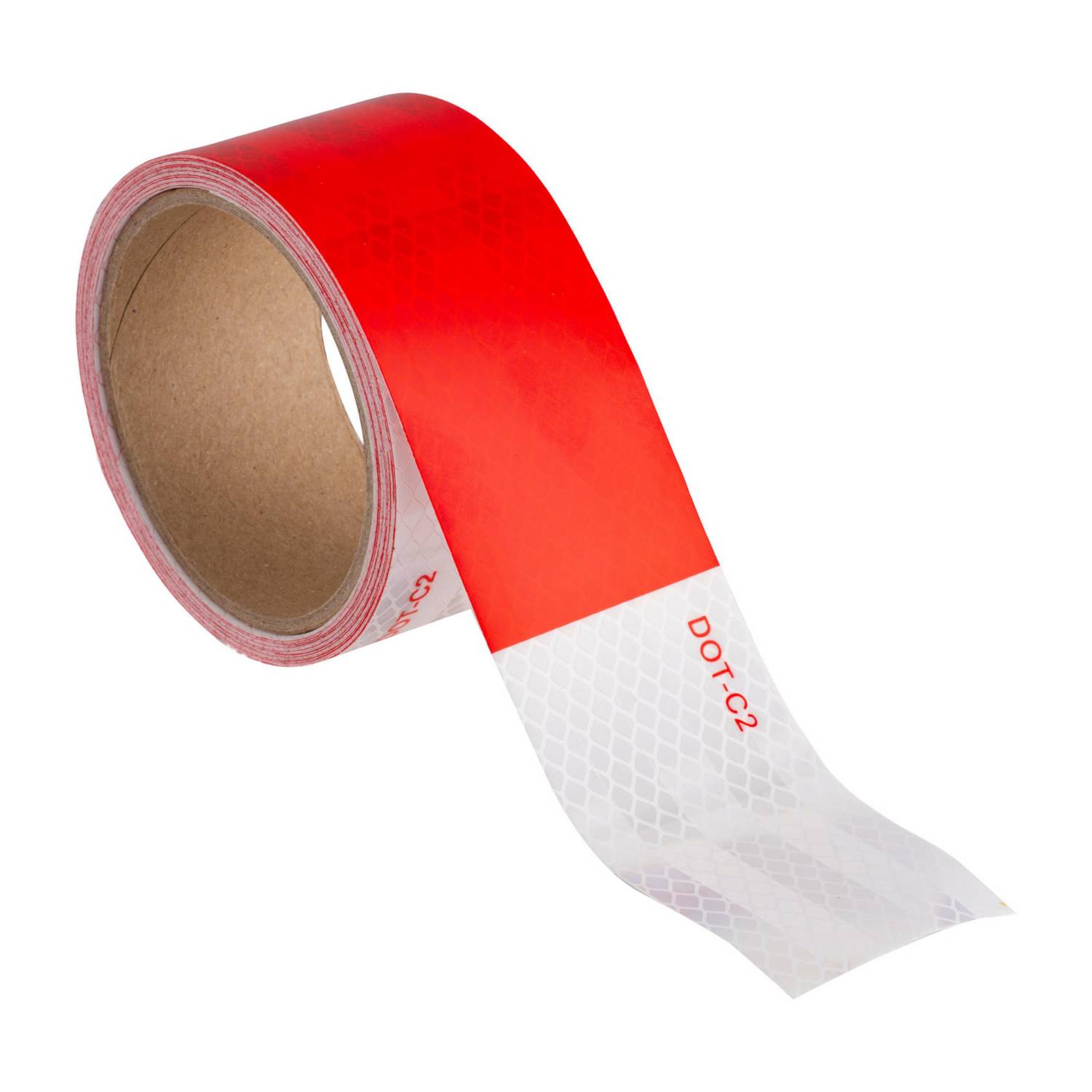 CINTA REFLECTANTE BLANCA/ROJO 50x15 METROS - 1