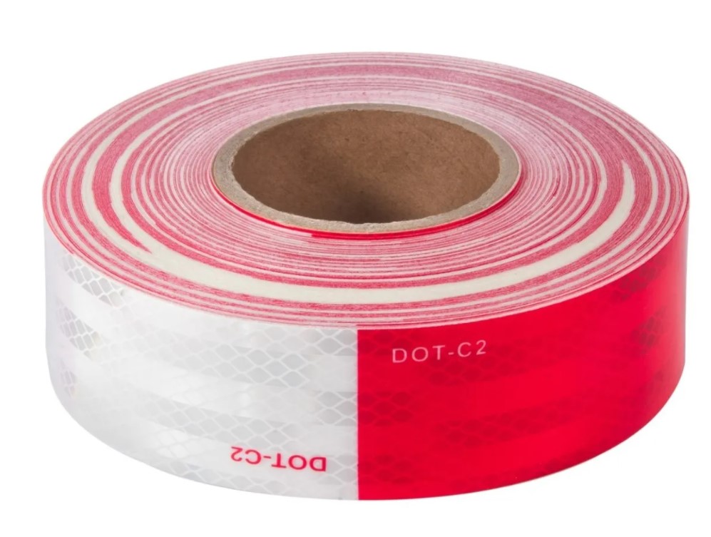 CINTA REFLECTANTE BLANCA/ROJO 50x15 METROS - 2