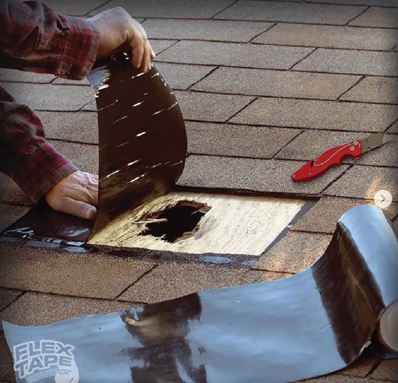 FLEX TAPE CINTA TAPA GOTERA SELLADOR IMPERMEABLE SÚPER RESISTENTE NEGRO - 2