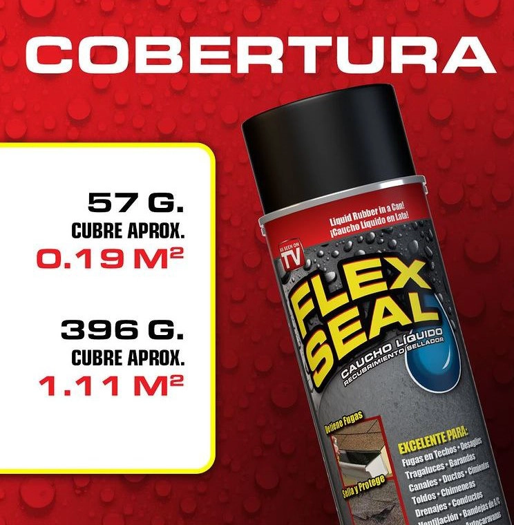 FLEX SEAL SPRAY SÚPER RESISTENTE TRANSPARENTE FLEX TAPE - 5