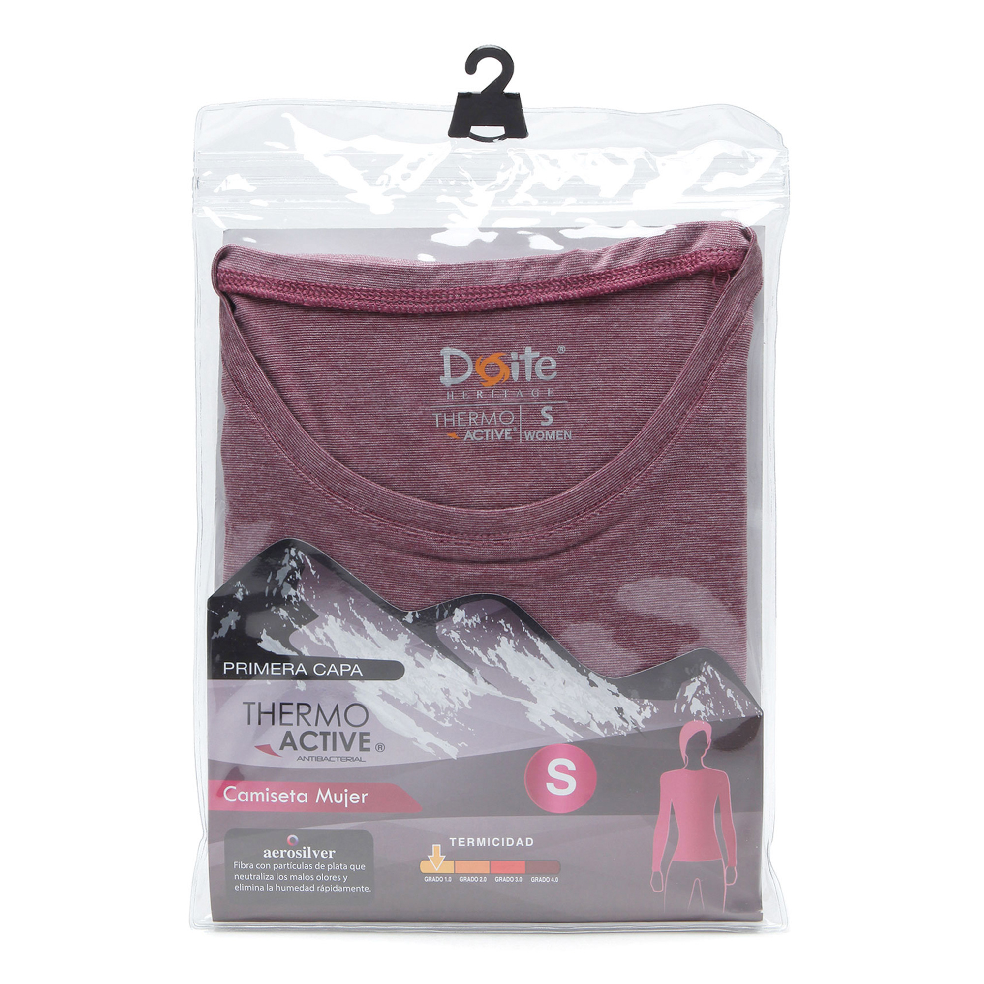 CAMISETA PRIMERA CAPA THERMOACTIVE MUJER MORADO DOITE - 5
