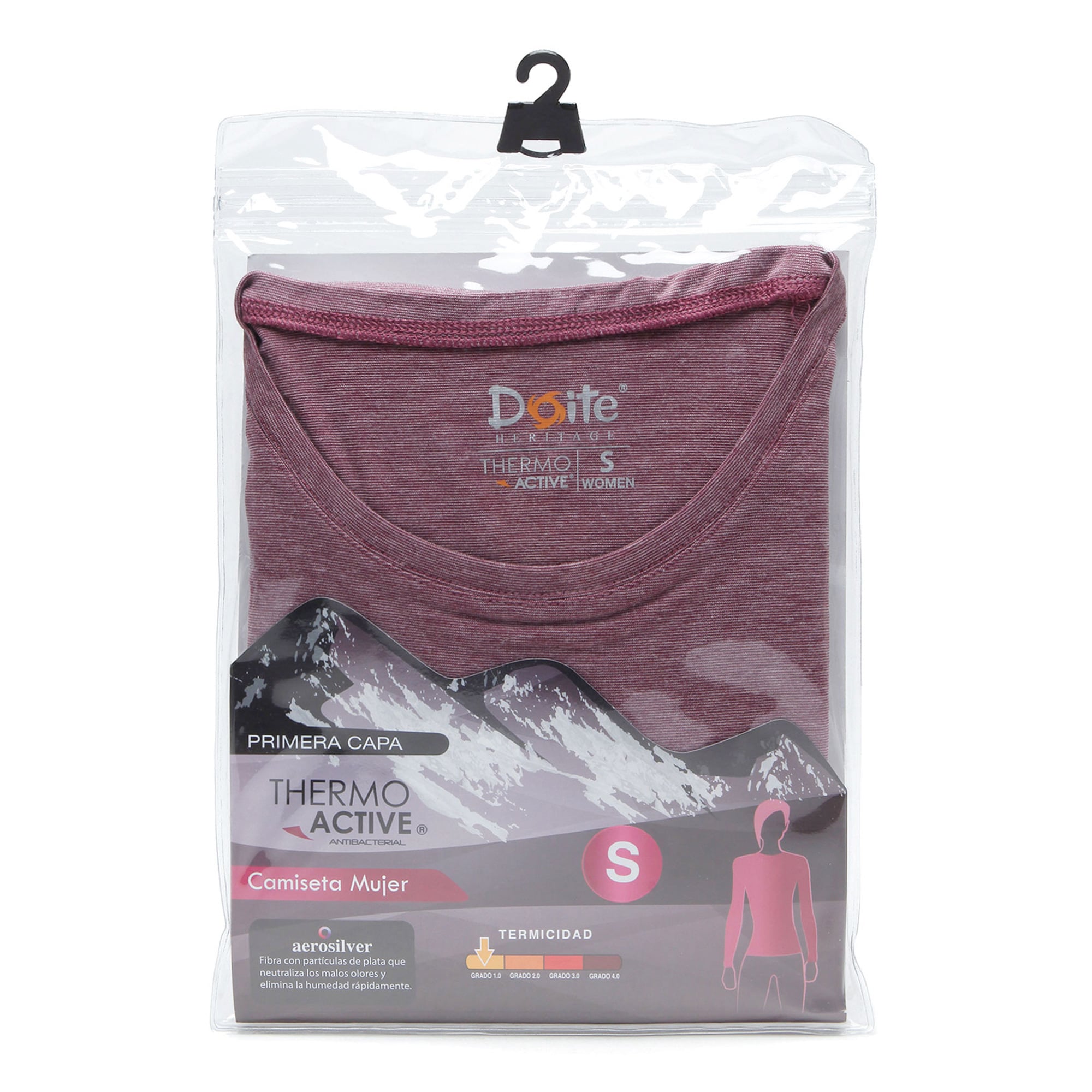 CAMISETA PRIMERA CAPA THERMOACTIVE MUJER MORADO DOITE - 5