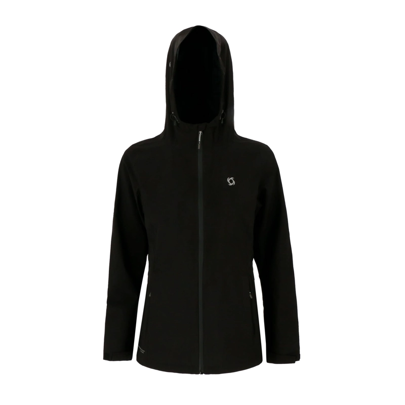 CORTAVIENTO MUJER DOITE IMPERMEABLE LIVEN NEGRO - 1