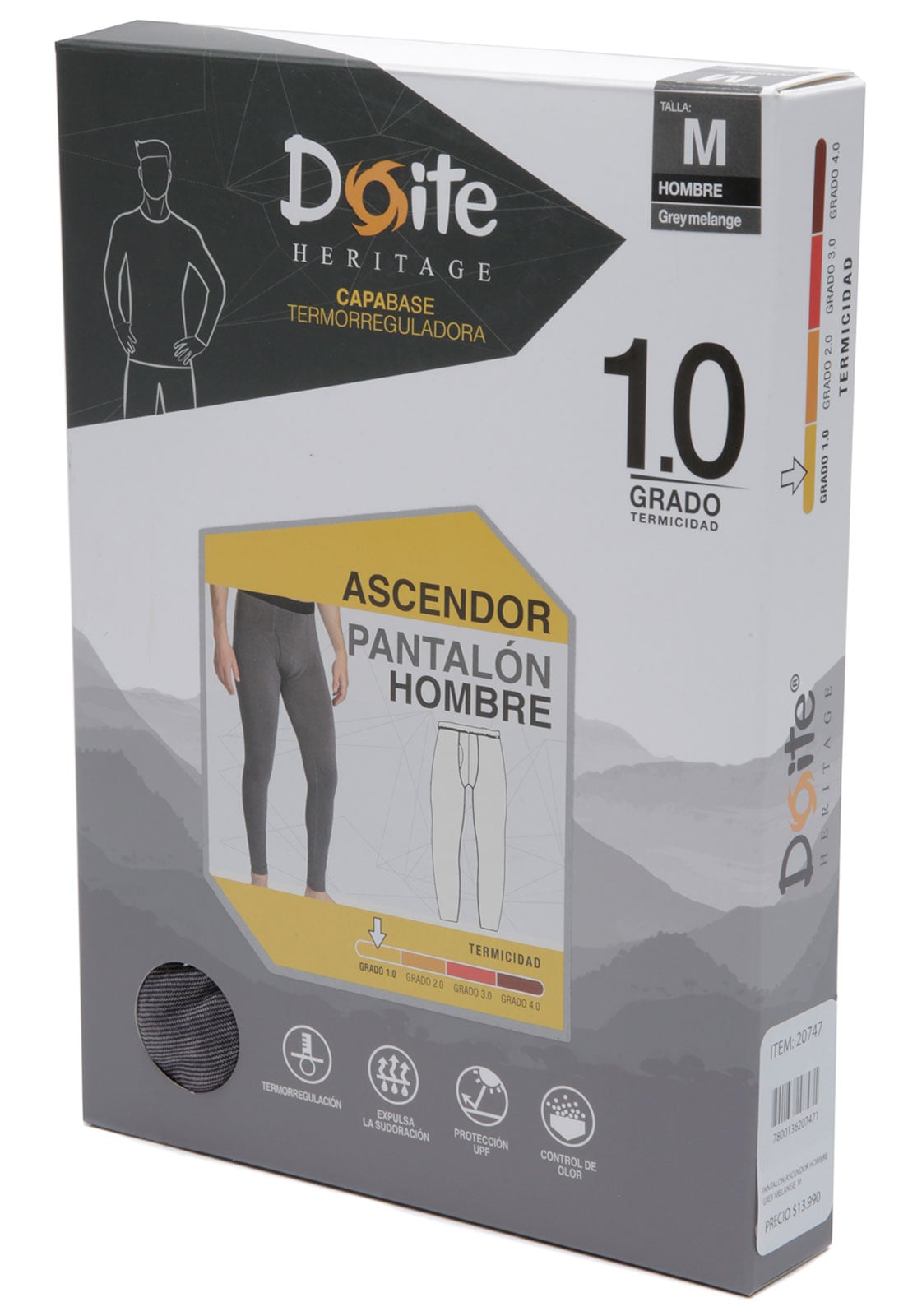 PANTALON PRIMERA CAPA HOMBRE ASCENDOR GRIS DOITE - 8