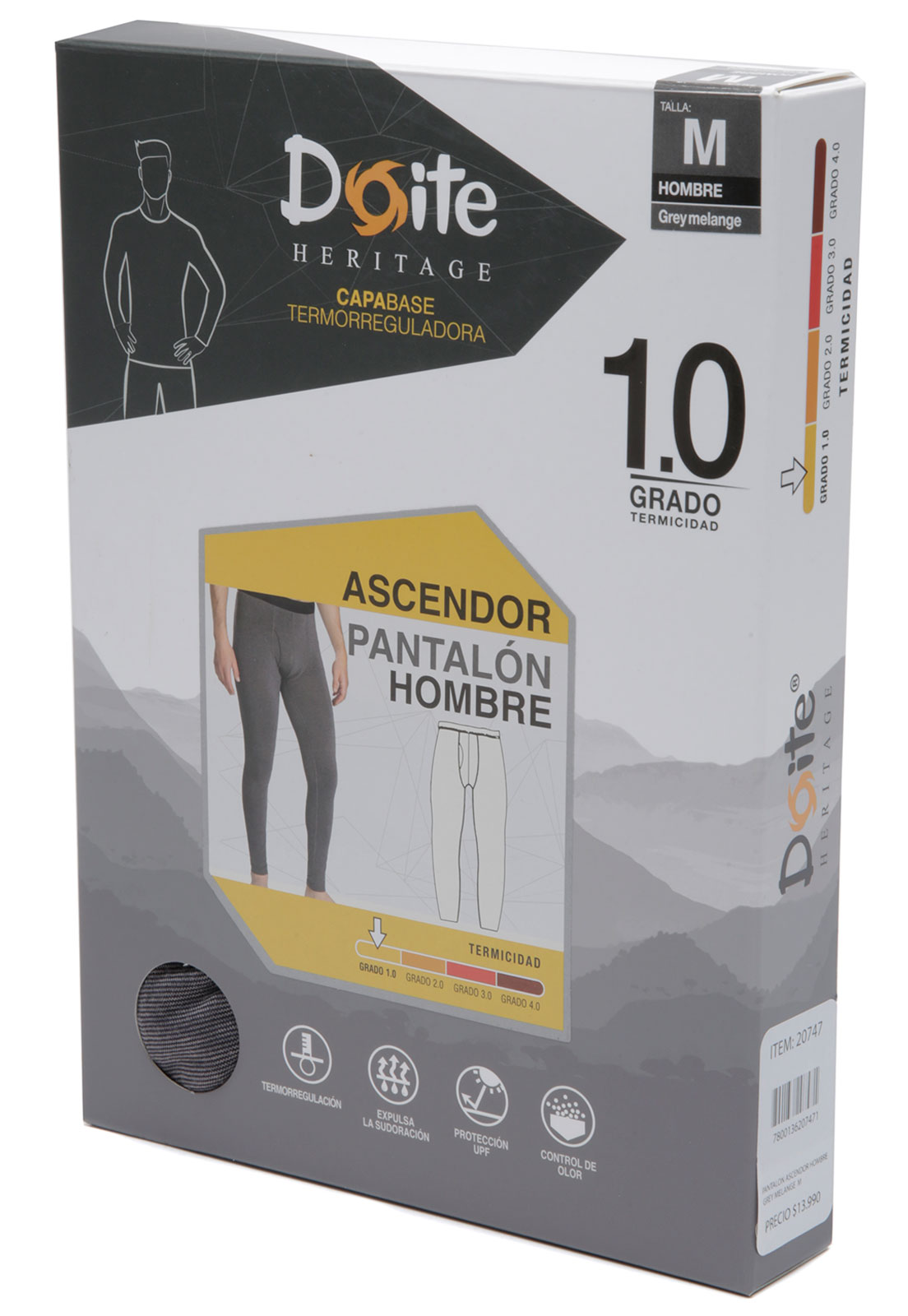 PANTALON PRIMERA CAPA HOMBRE ASCENDOR GRIS DOITE - 8