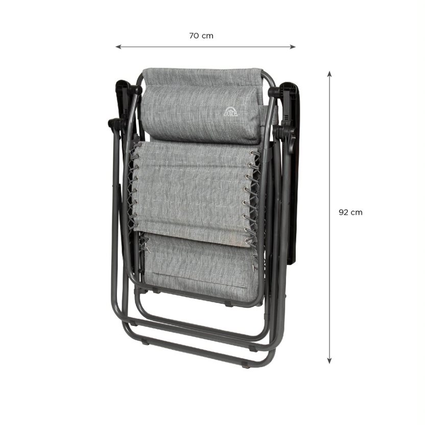 SILLA DOITE ZERO-G MULTI POSICIÓN ACERO GRIS - 7