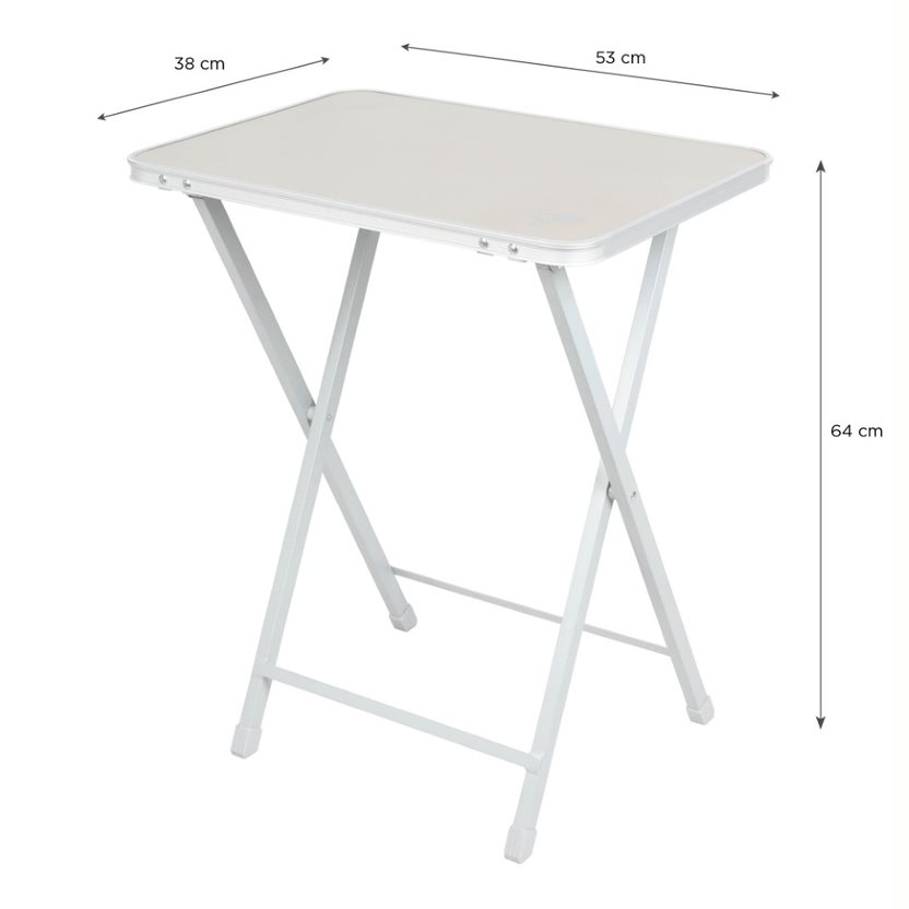 MUEBLES PARA CAMPING DOITE MESA LADDO ACERO GRIS - 8