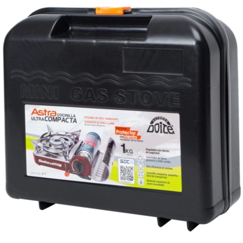 PACK COCINILLA SOBREMESA ASTRA + 4 GAS 227 GRS ROJO DOITE - 3