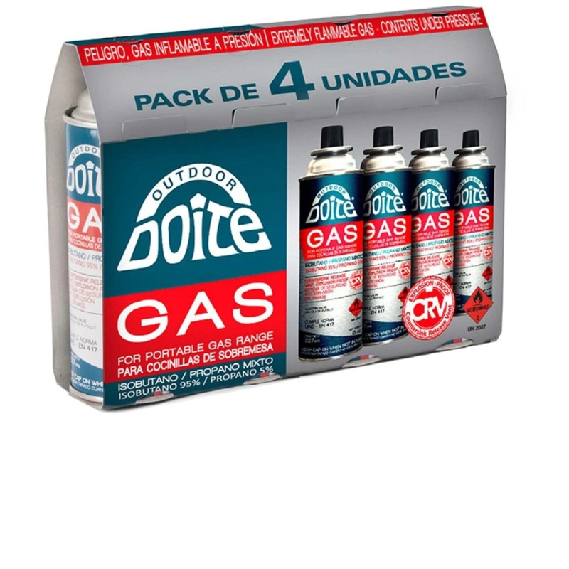 PACK COCINILLA SOBREMESA ASTRA + 4 GAS 227 GRS ROJO DOITE - 4