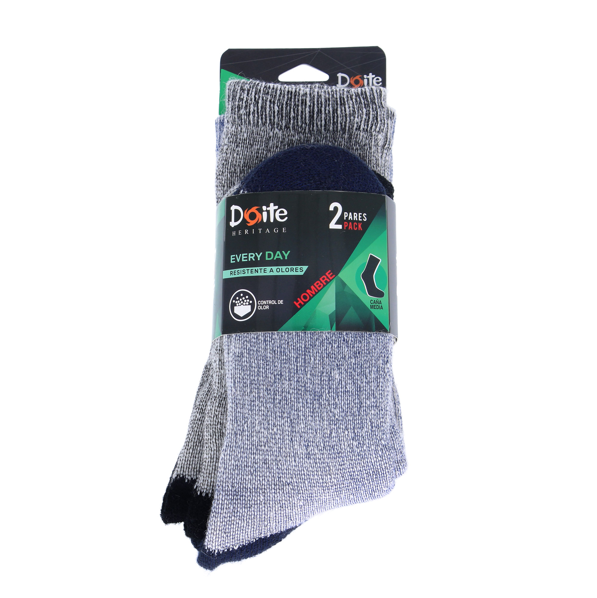 PACK 2 PARES CALCETINES EVERY DAY HOMBRE GRIS DOITE - 9