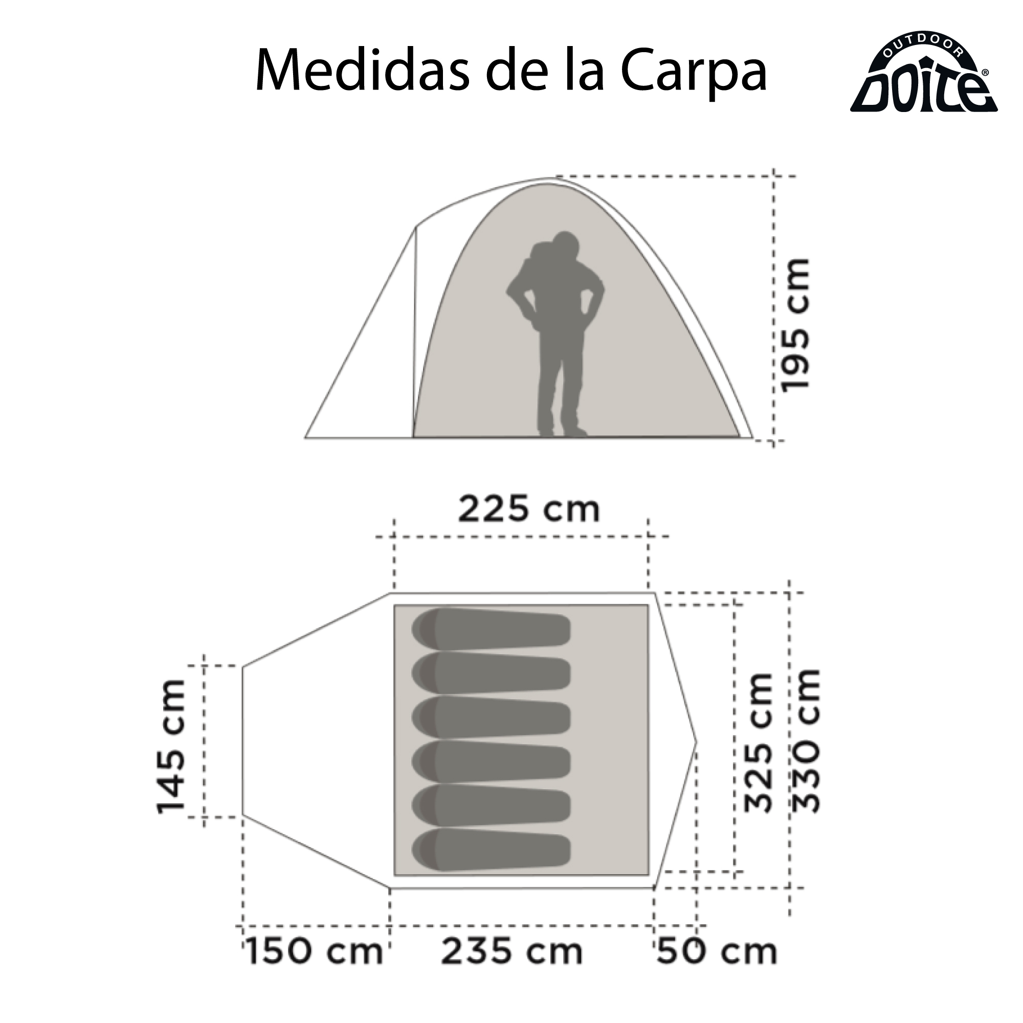 CARPA DOITE PARA 6 PERSONAS SUNTERRA - 7