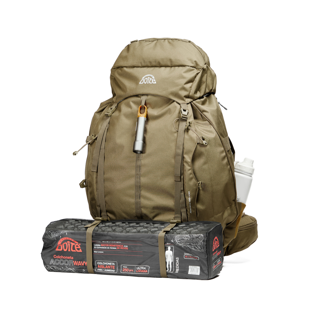 MOCHILA EXPANDIBLE ATACAMA MILITARY 60-100 LITROS DOITE - 5