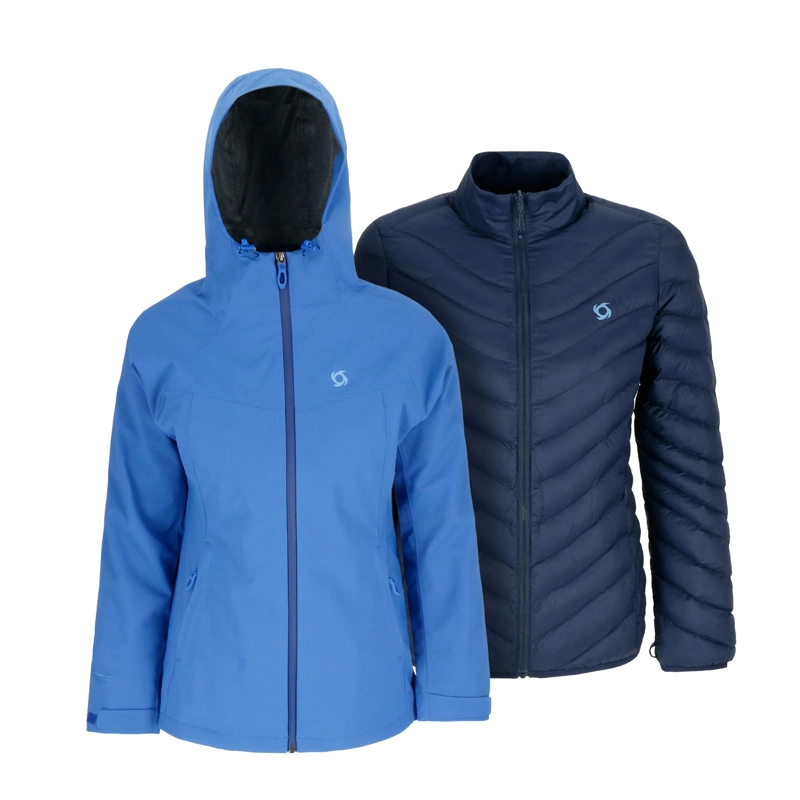 PARKA 3 EN 1 SKADA MUJER DOITE AZUL - 1