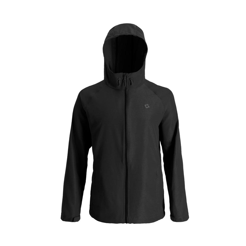 CHAQUETA CORTAVIENTO COMPASS NEGRO HOMBRE DOITE - 1