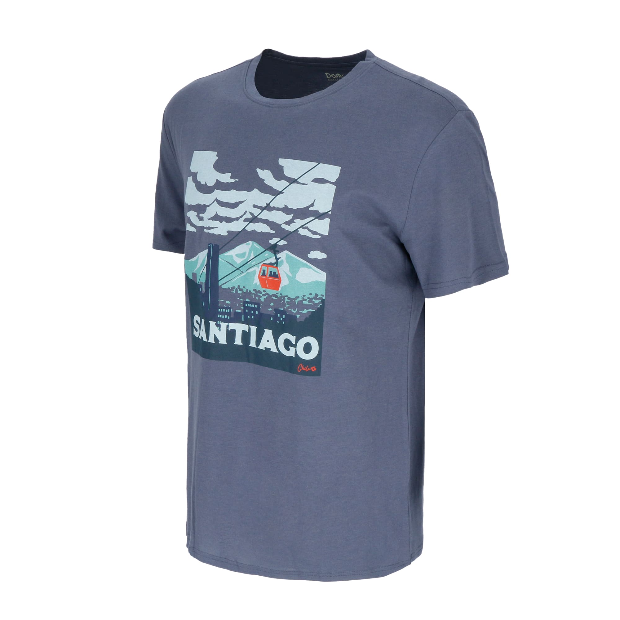 POLERA MANGA CORTA SANTIAGO HOMBRE AZUL DOITE - 2
