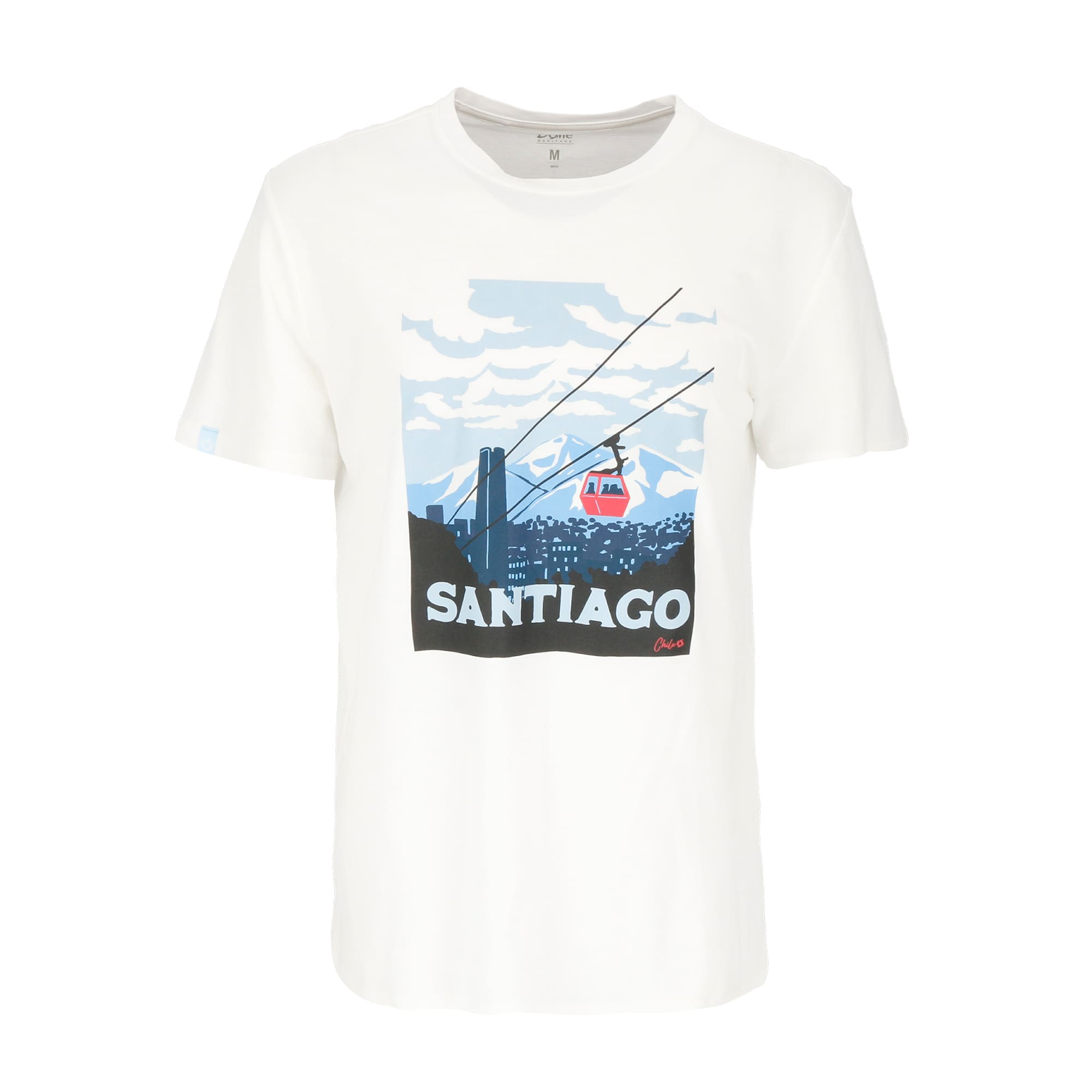 POLERA MANGA CORTA SANTIAGO BLANCO HOMBRE DOITE - 1