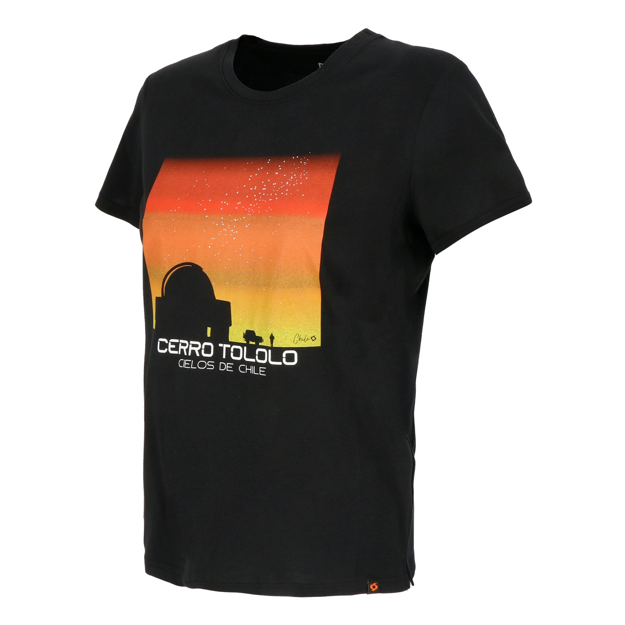 POLERA MANGA CORTA OBSERVATORY NEGRO MUJER DOITE - 2