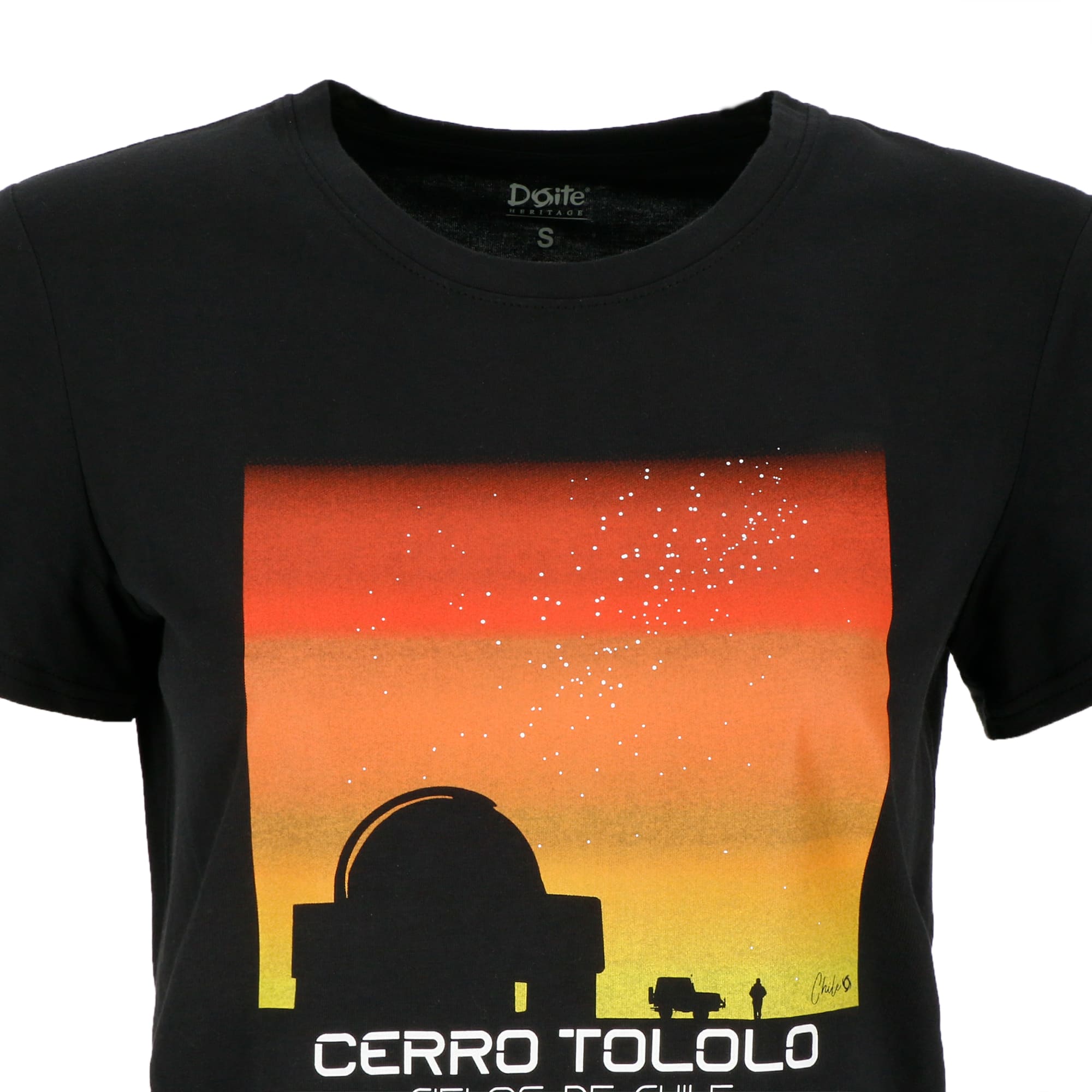 POLERA MANGA CORTA OBSERVATORY NEGRO MUJER DOITE - 4