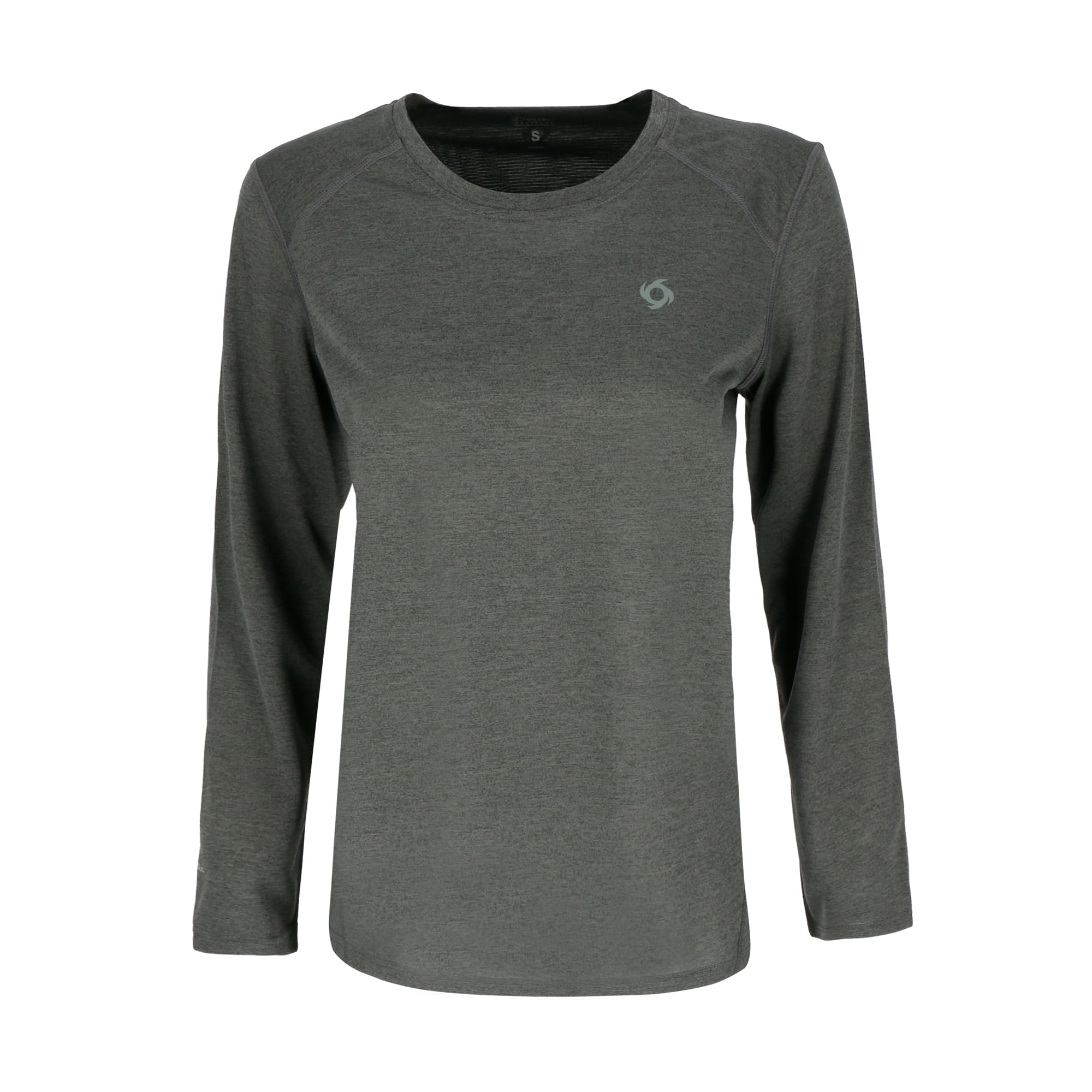 POLERA MANGA LARGA DEPORTIVA LAVA MUJER GRIS OSCURO DOITE - 1