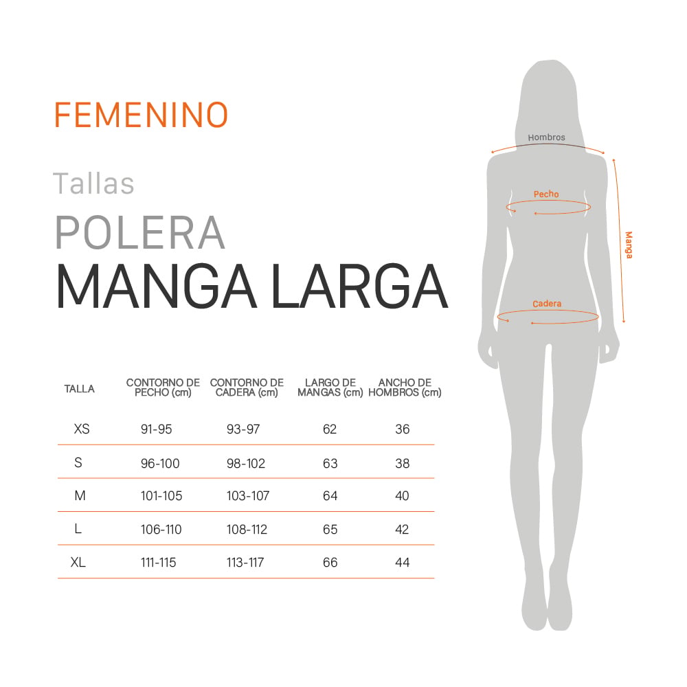 POLERA MANGA LARGA DEPORTIVA LAVA MUJER GRIS OSCURO DOITE - 5