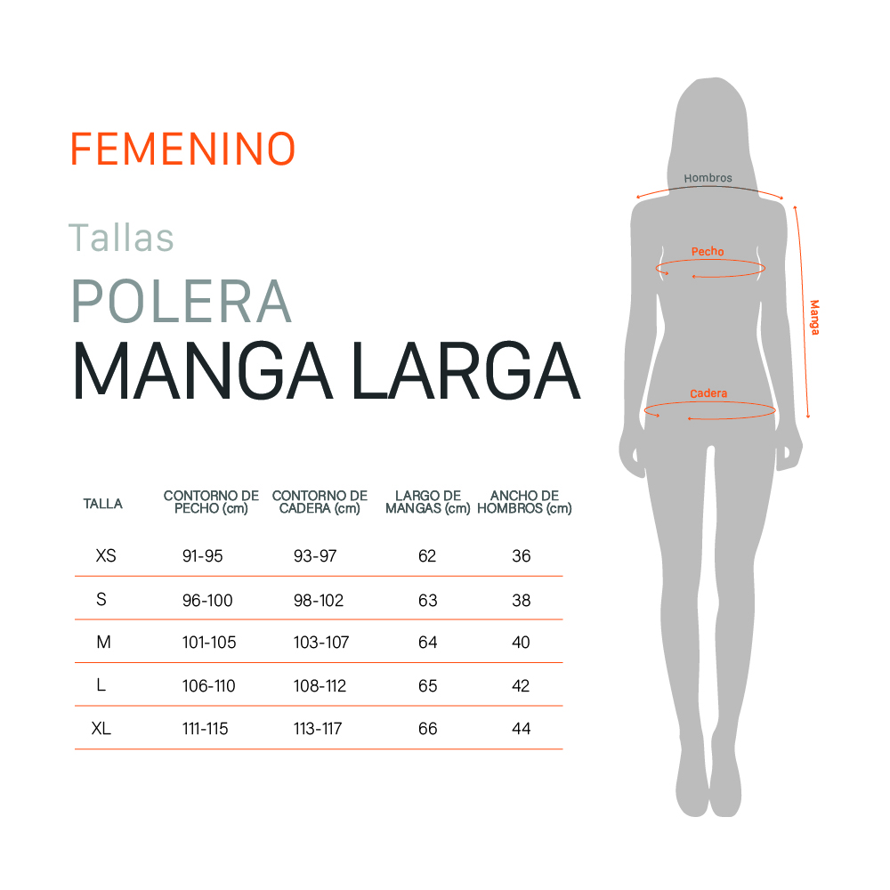 POLERA MANGA LARGA DEPORTIVA LAVA MUJER GRIS OSCURO DOITE - 5