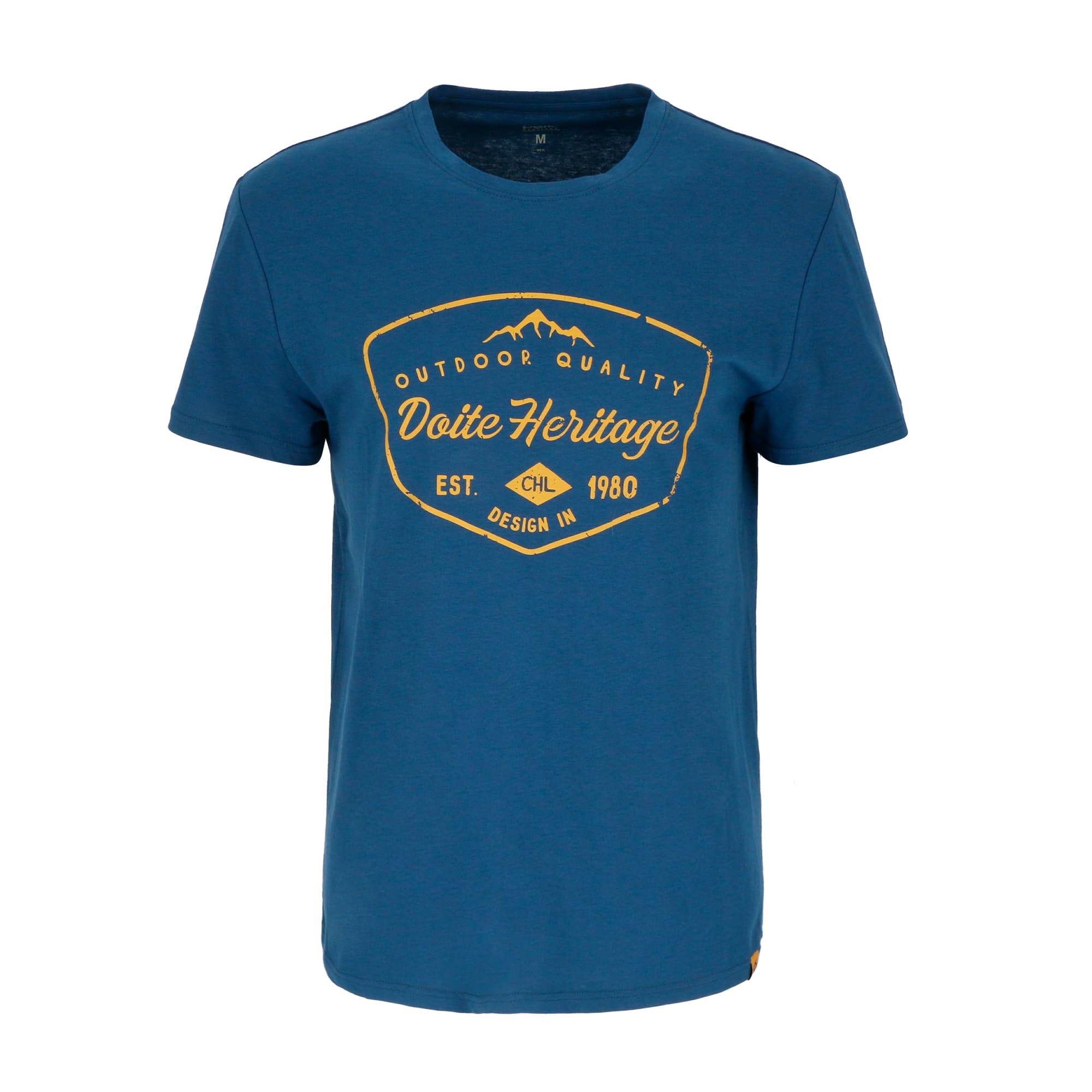 POLERA MANGA CORTA ALGODON INSIGNIA HOMBRE AZUL MARINO DOITE - 1