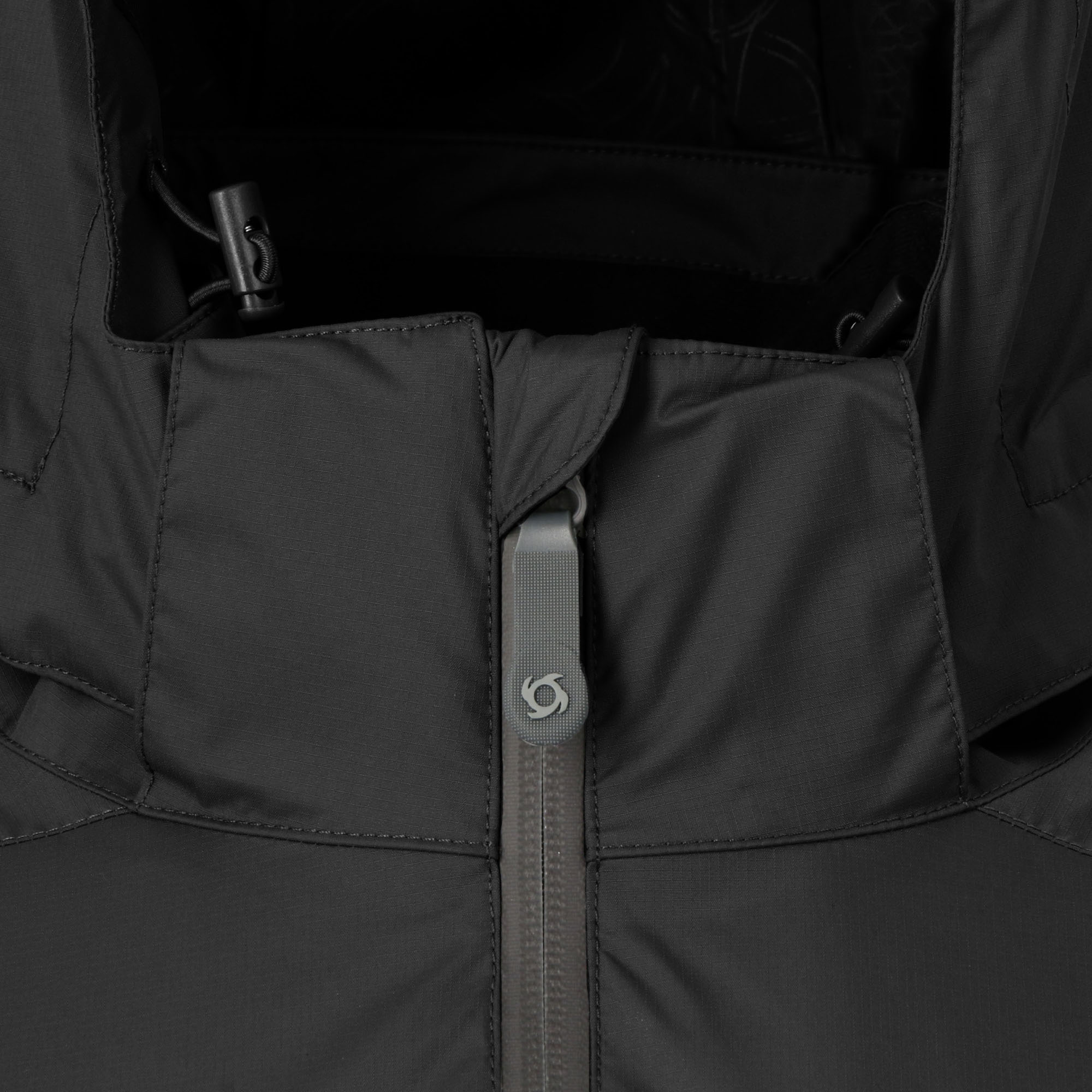 CORTAVIENTO IMPERMEABLE TEMPEST NEGRO HOMBRE DOITE - 4