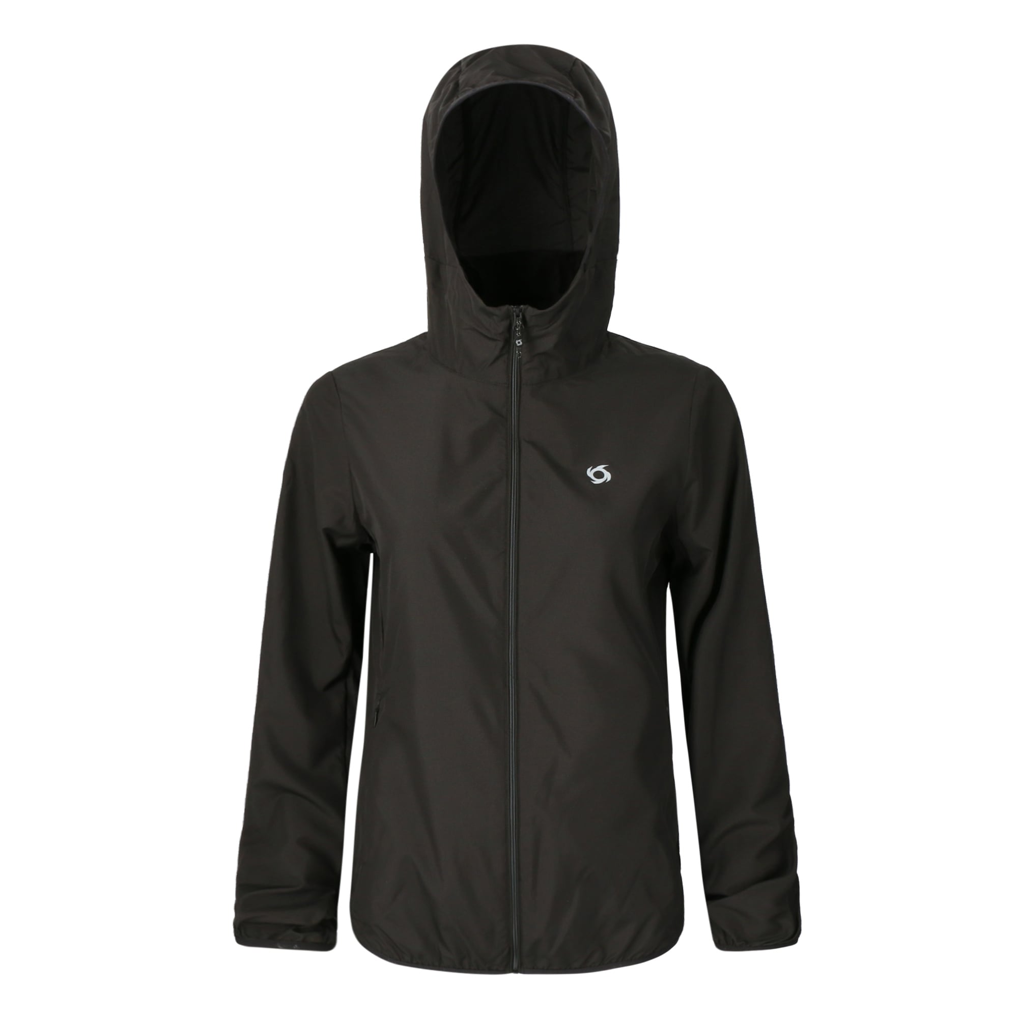 CHAQUETA COMPACTABLE AIRJKT HOODIE NEGRO MUJER DOITE - 1
