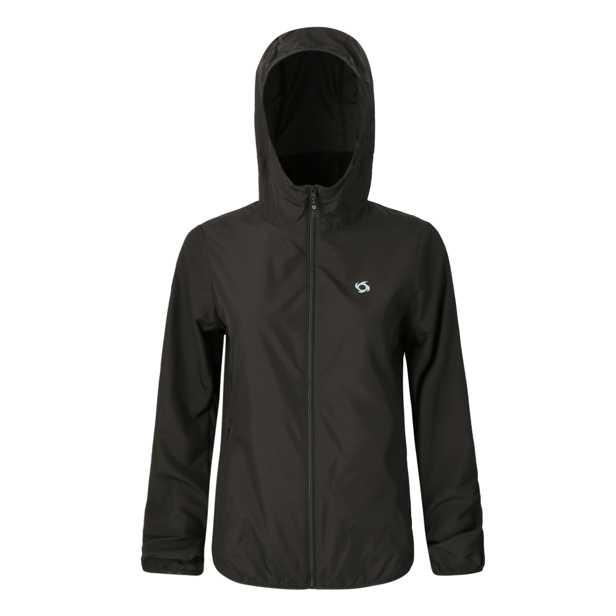CHAQUETA COMPACTABLE AIRJKT HOODIE NEGRO MUJER DOITE - 1