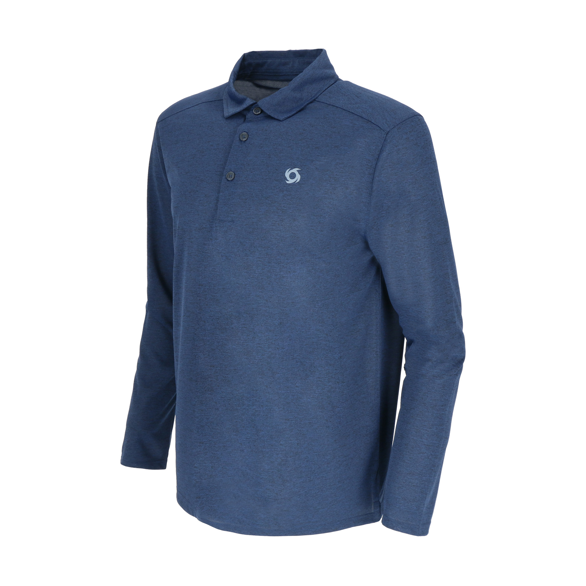 POLERA MANGA LARGA DEPORTIVA LAVA POLO HOMBRE AZUL DOITE - 2