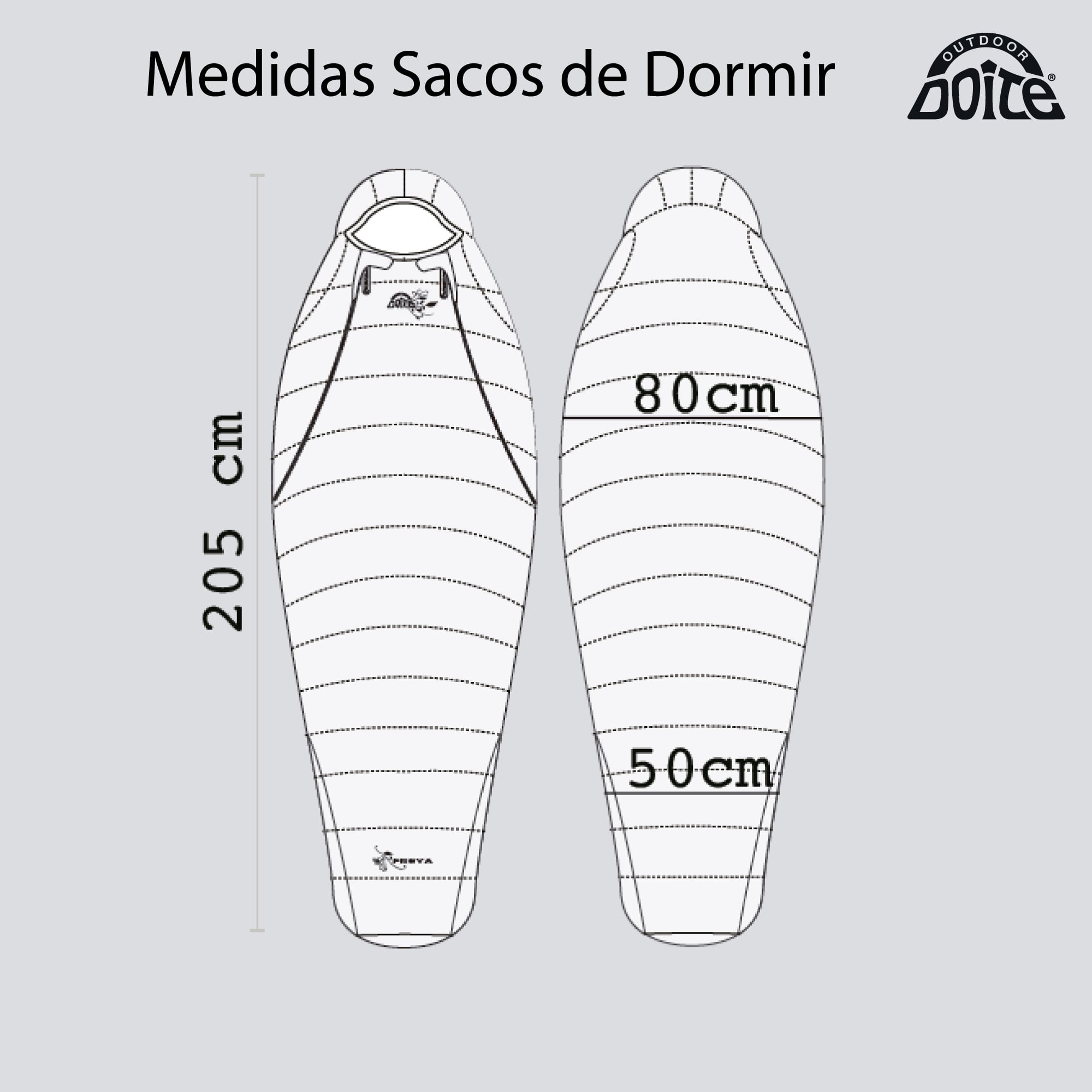SACO DE DORMIR DOITE FREYA AZUL - 2