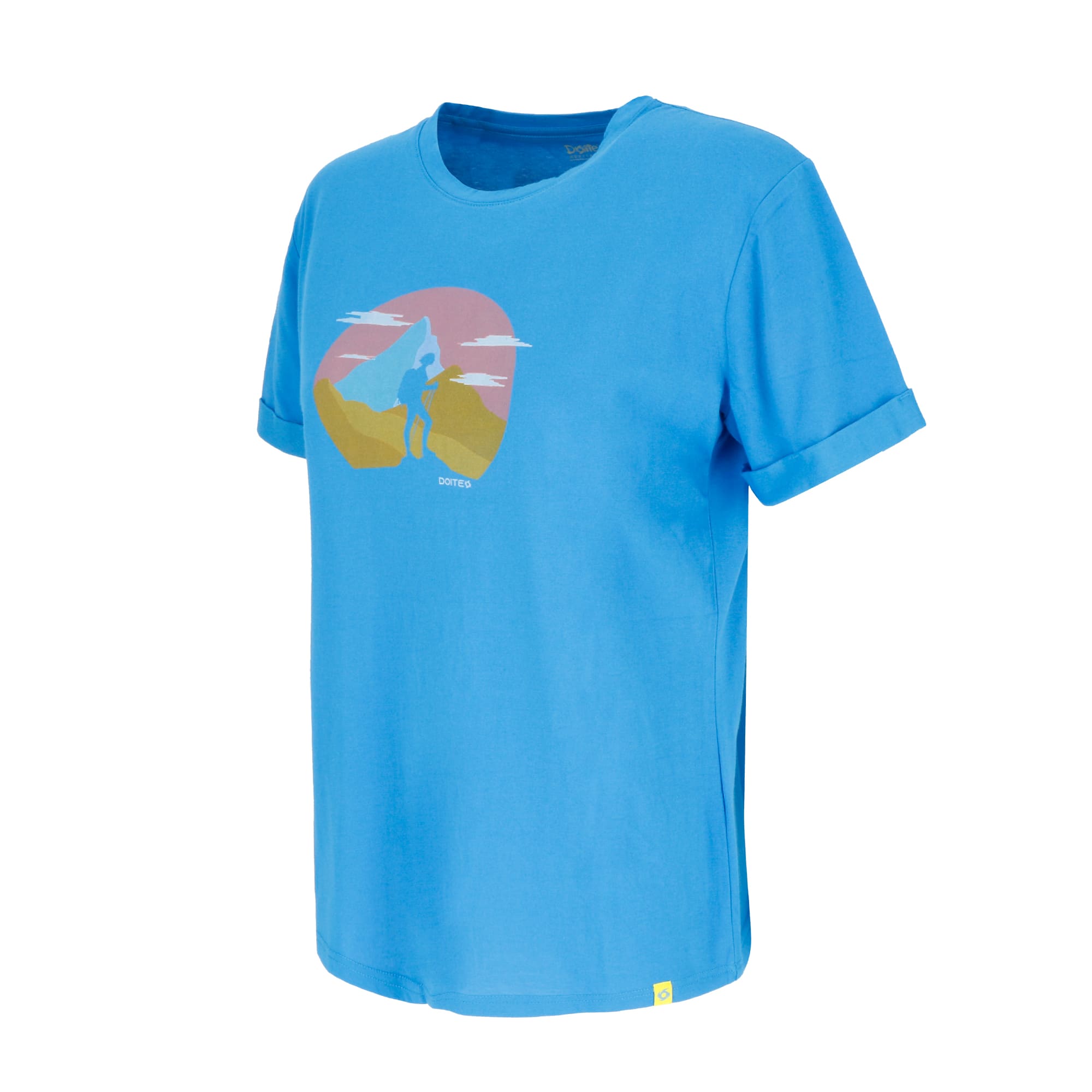 POLERA MANGA CORTA HIKING MUJER AZUL DOITE - 2
