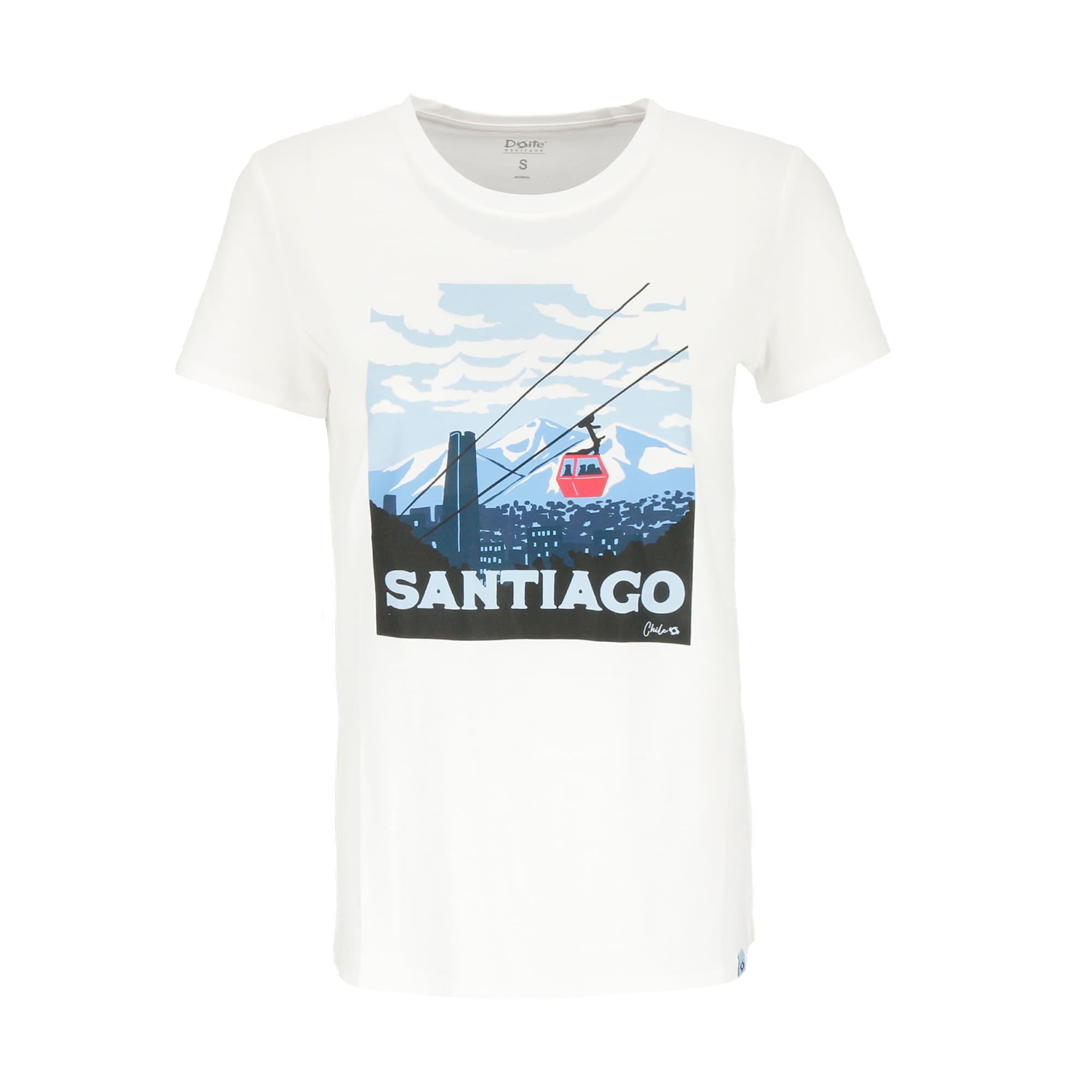 POLERA MANGA CORTA SANTIAGO MUJER BLANCO DOITE - 1