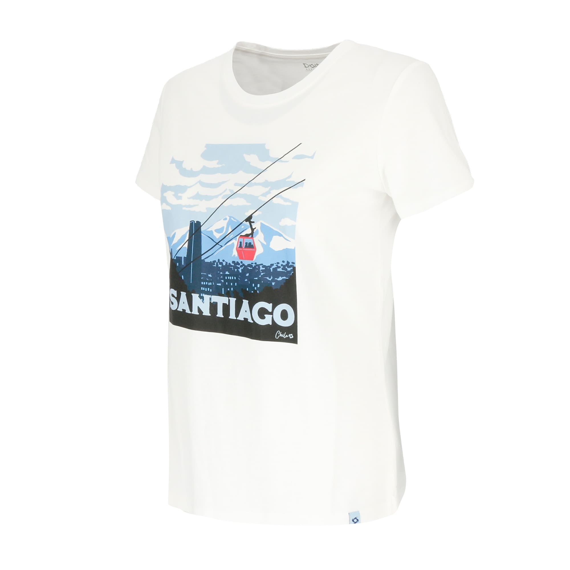 POLERA MANGA CORTA SANTIAGO MUJER BLANCO DOITE - 2