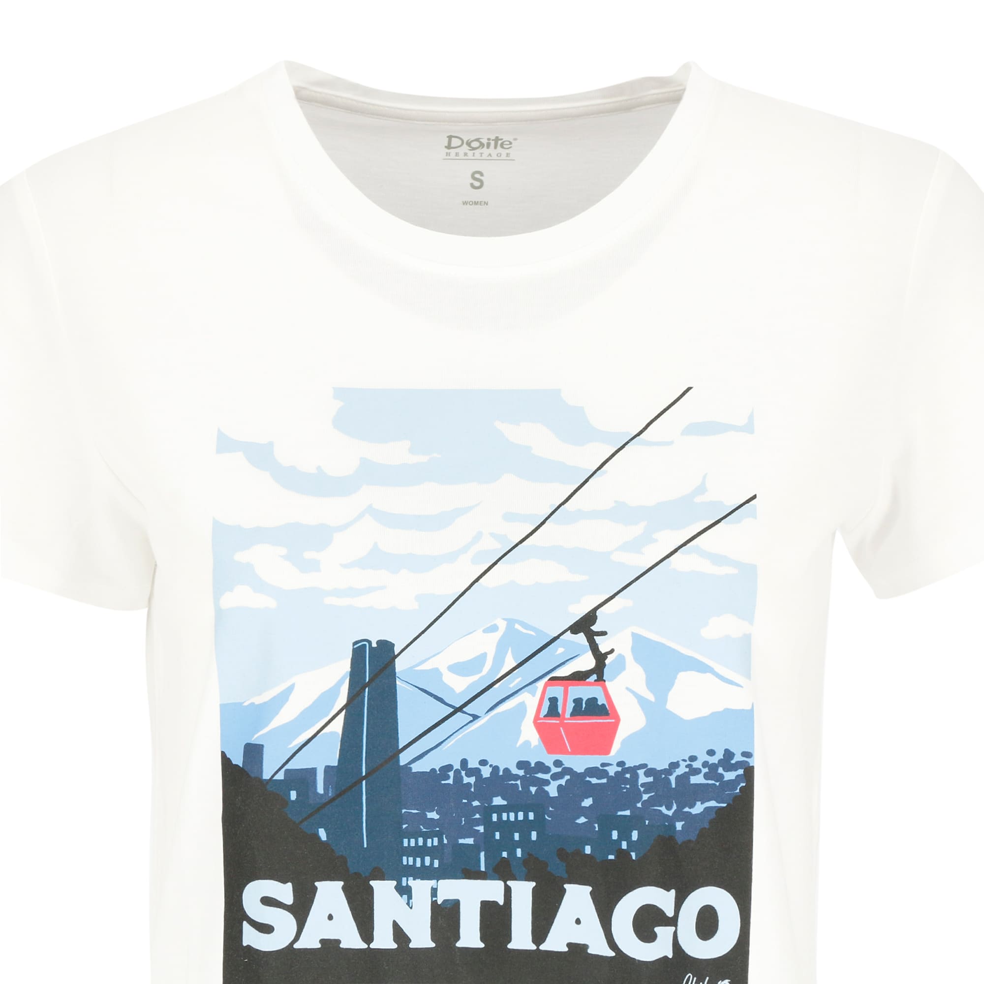POLERA MANGA CORTA SANTIAGO MUJER BLANCO DOITE - 4