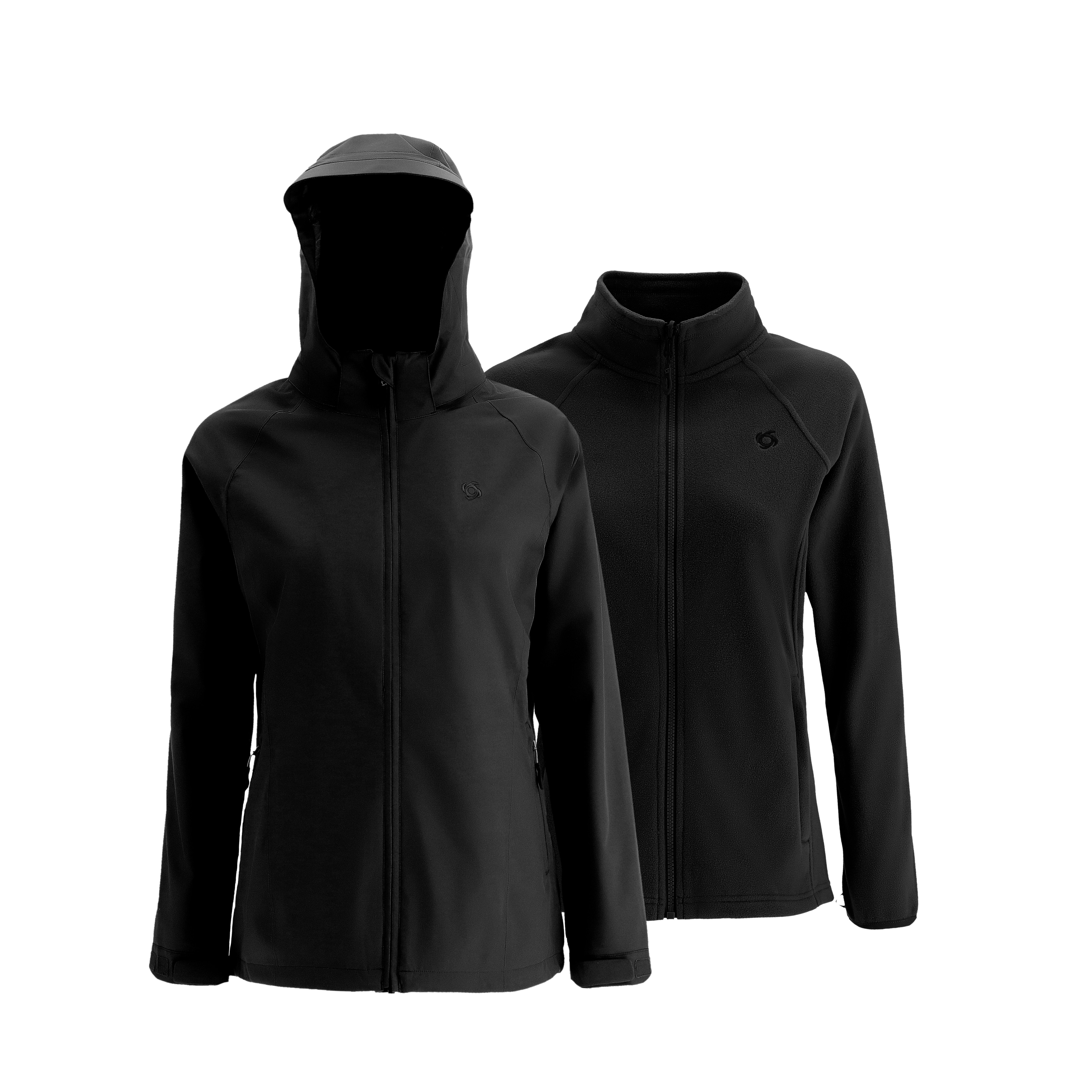 PARKA 3 EN 1 PARBAT NEGRO MUJER DOITE - 1